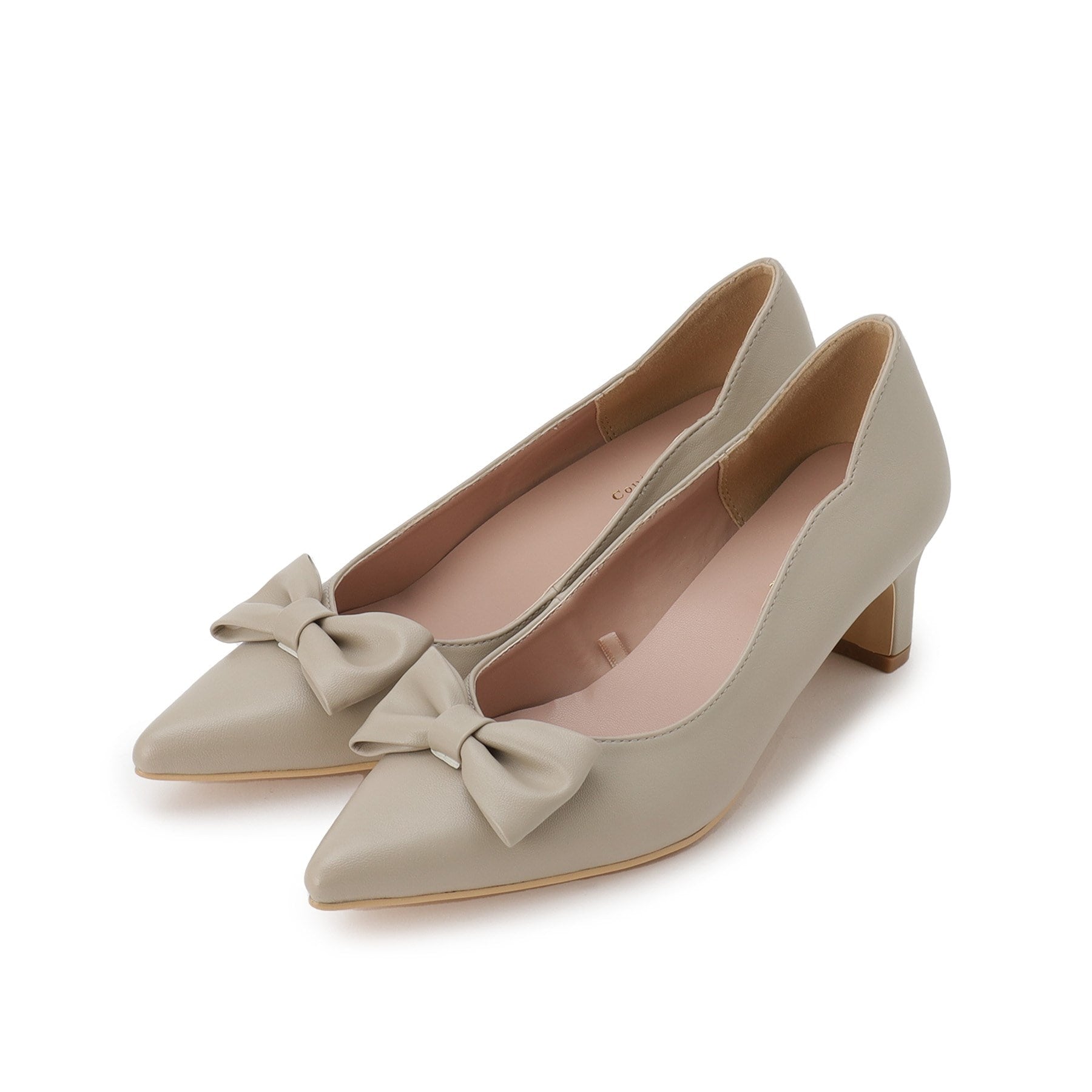 クチュール ブローチ Couture Brooch サイドカットリボンパンプス （グレージュ(050)） グレージュ(050)