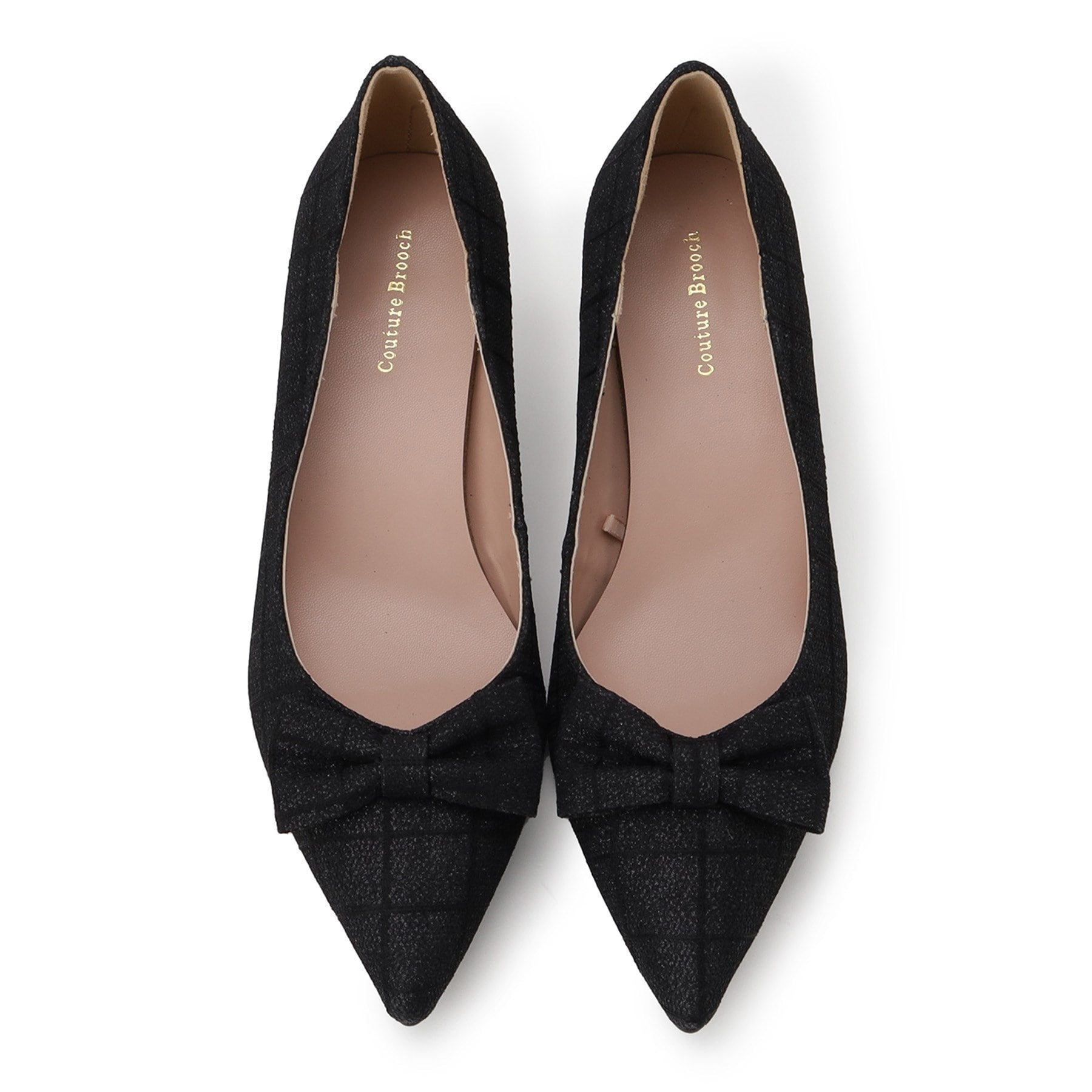 クチュール ブローチ Couture Brooch サイドカットリボンパンプス （グレージュ(050)） グレージュ(050)