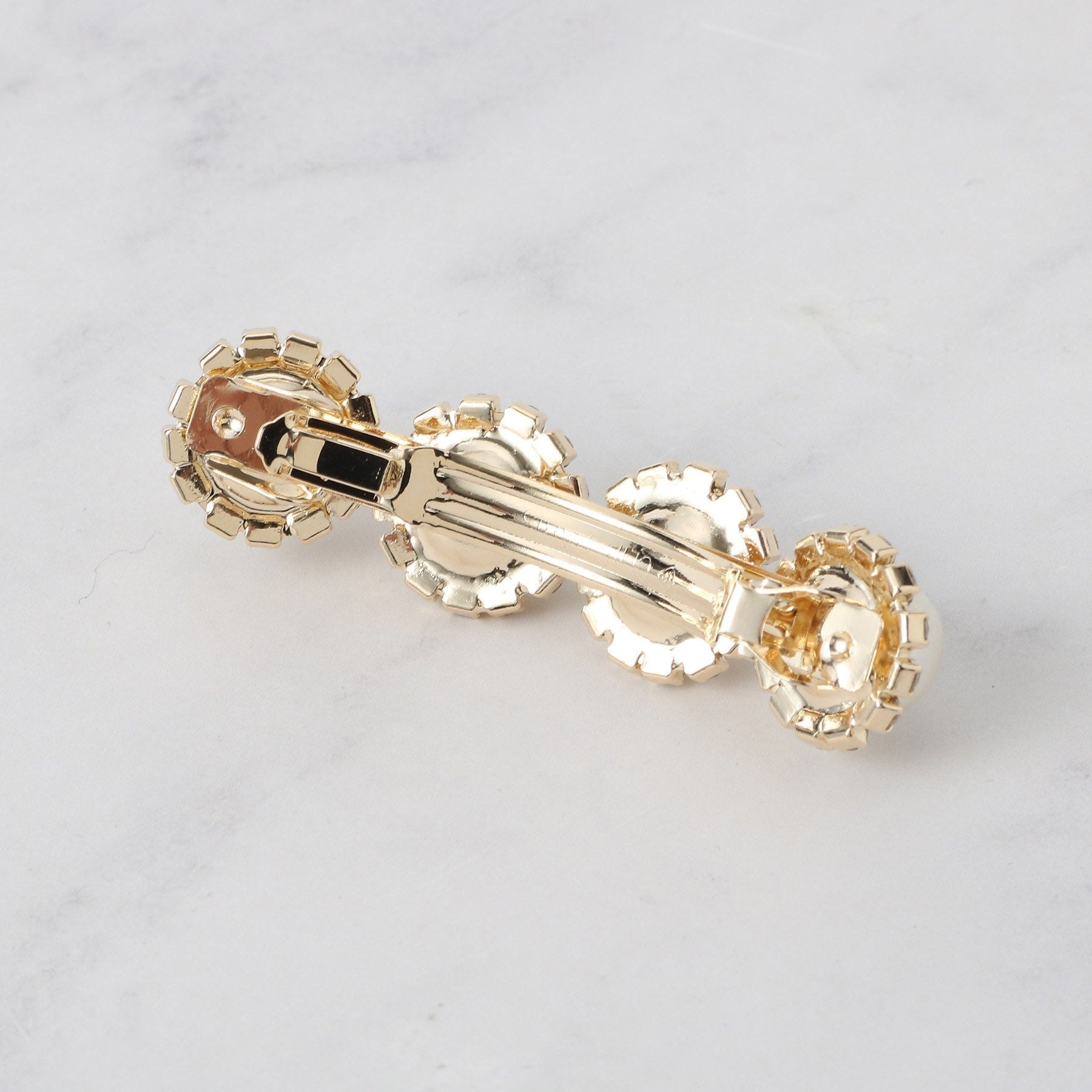 クチュール ブローチ Couture Brooch パール調ビジューデザインバレッタ