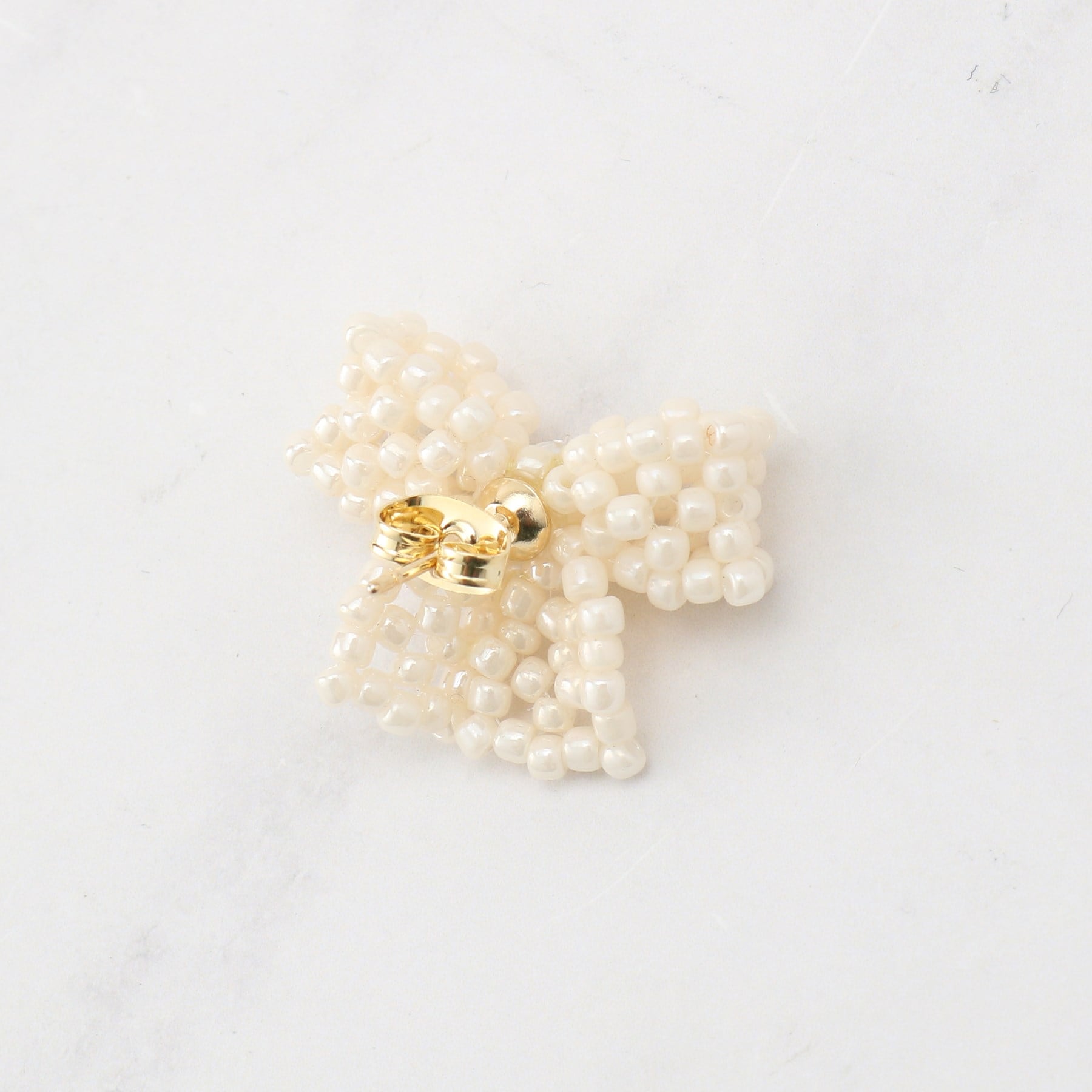 クチュール ブローチ Couture Brooch パール調リボンモチーフピアス （ゴールド(007)） ゴールド(007)