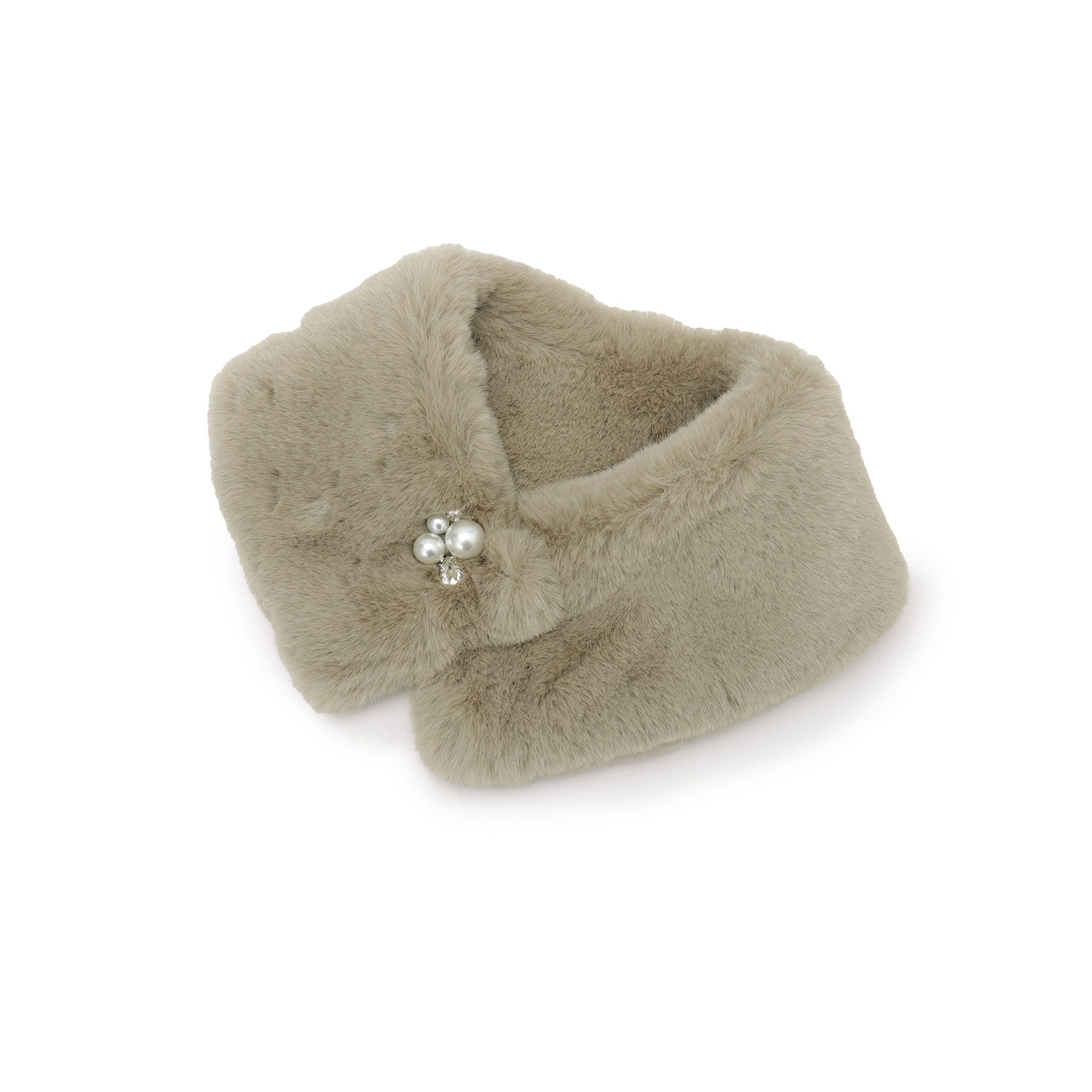 クチュール ブローチ Couture Brooch エコファービジューパール調ティペット （グレージュ(050)） グレージュ(050)