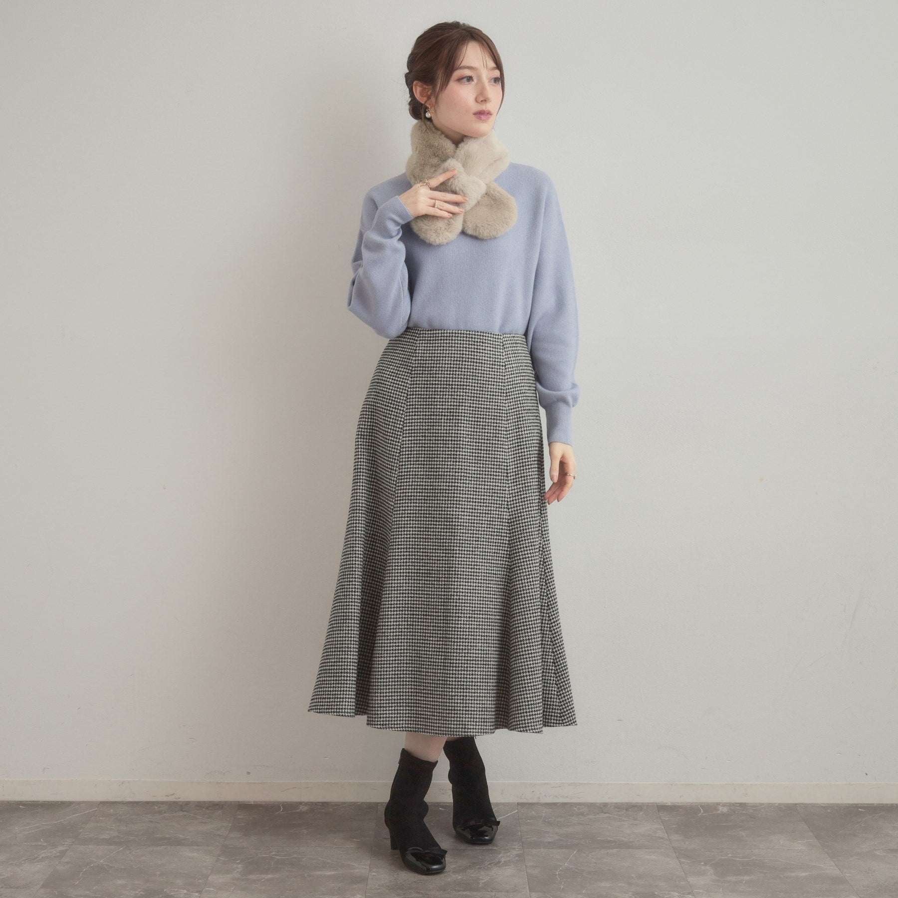 クチュール ブローチ Couture Brooch エコファーリボンループティペット （グレージュ(050)） グレージュ(050)