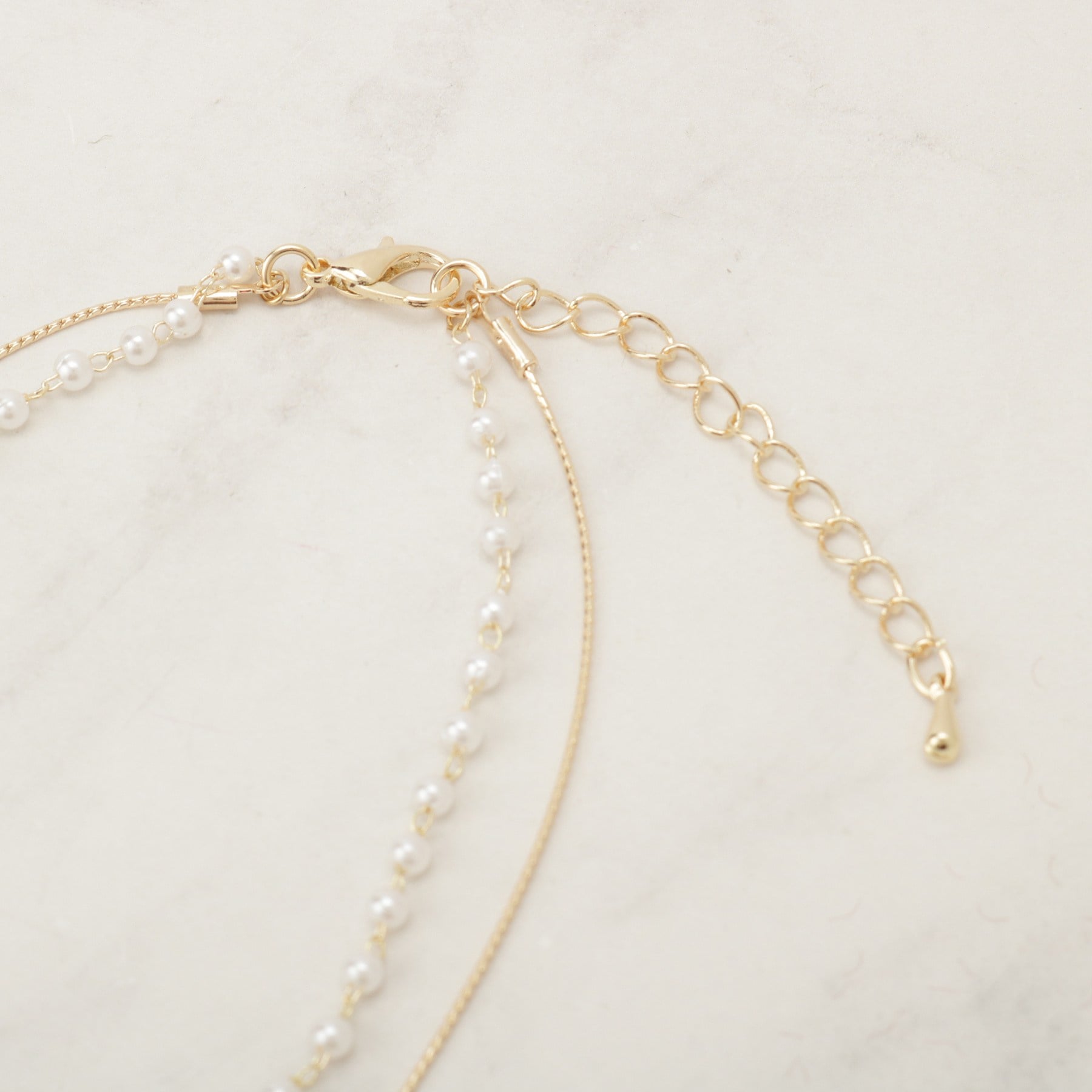 クチュール ブローチ Couture Brooch レイヤードパール調ネックレス （ゴールド(007)） ゴールド(007)