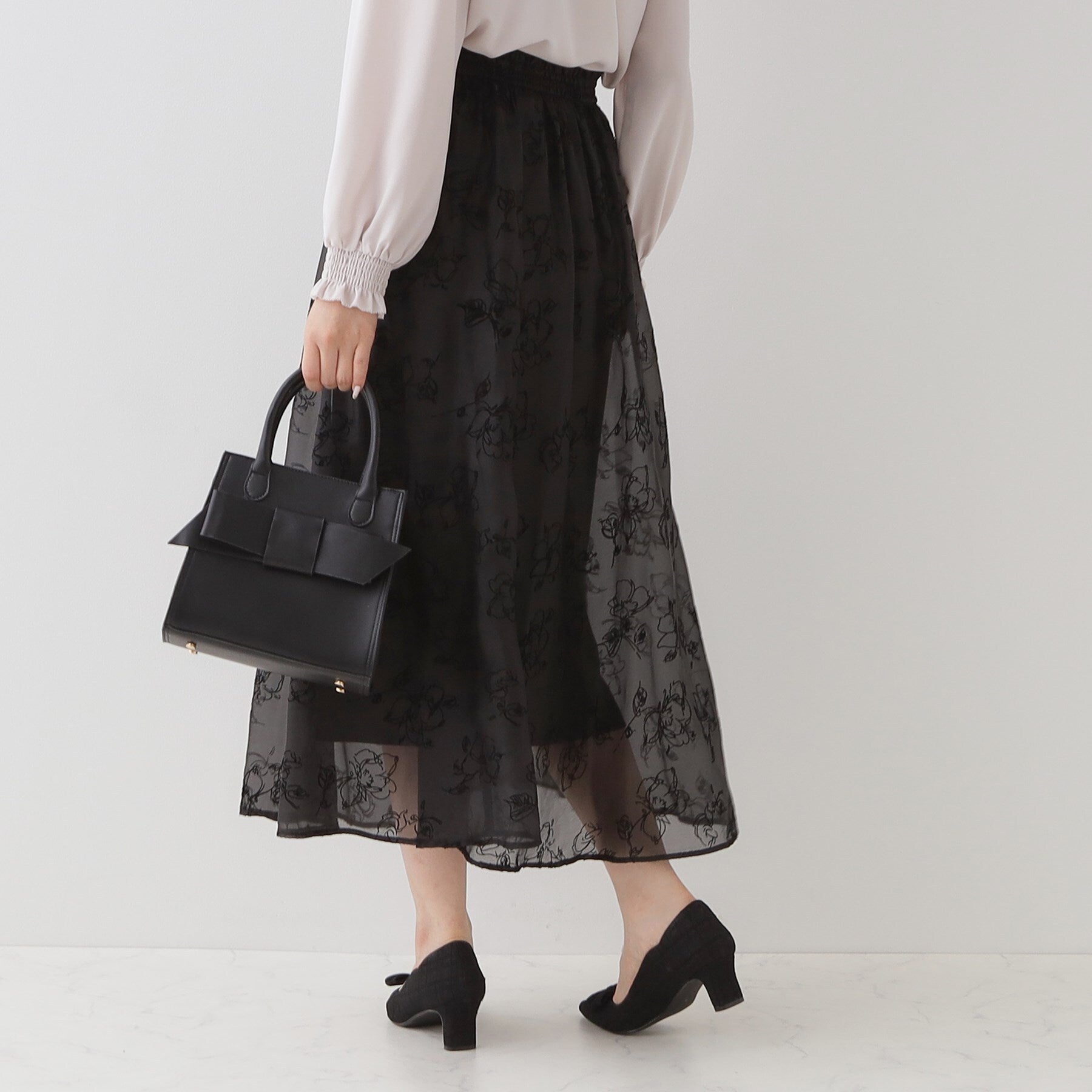 クチュール ブローチ Couture Brooch フロッキーフラワーオーガンジースカート （アイボリー(404)） アイボリー(404)