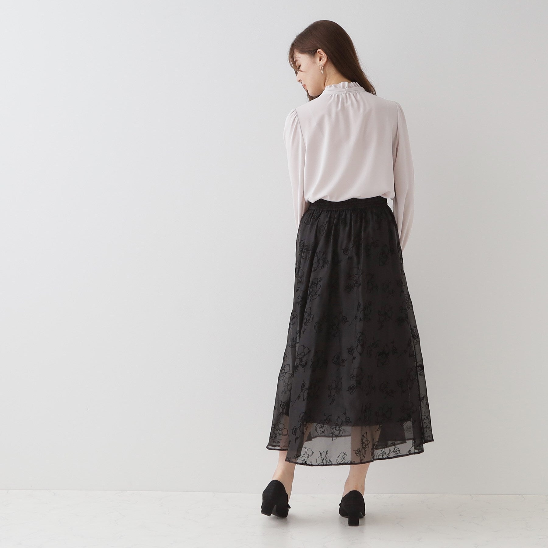 クチュール ブローチ Couture Brooch フロッキーフラワーオーガンジースカート （アイボリー(404)） アイボリー(404)