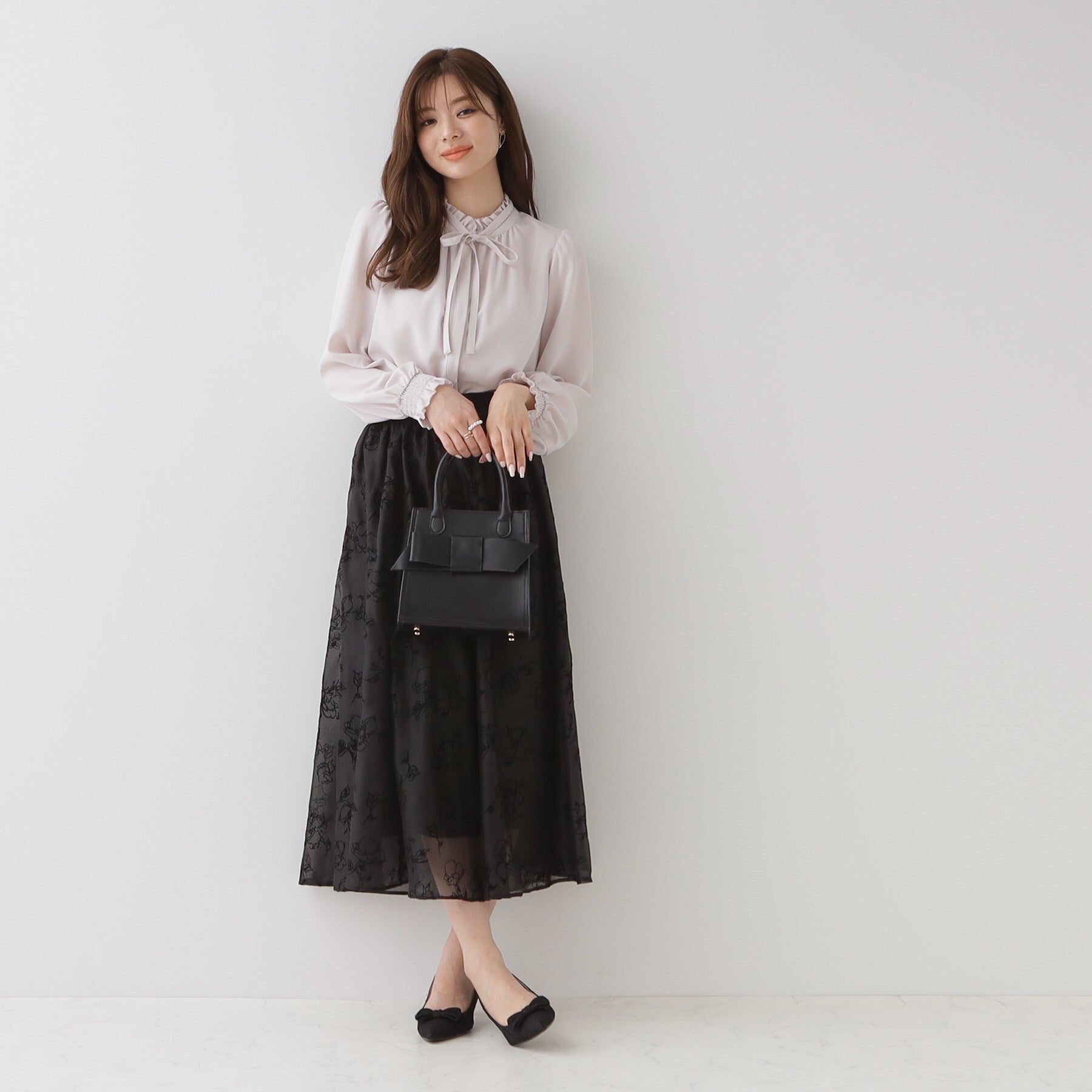 クチュール ブローチ Couture Brooch フロッキーフラワーオーガンジースカート （アイボリー(404)） アイボリー(404)