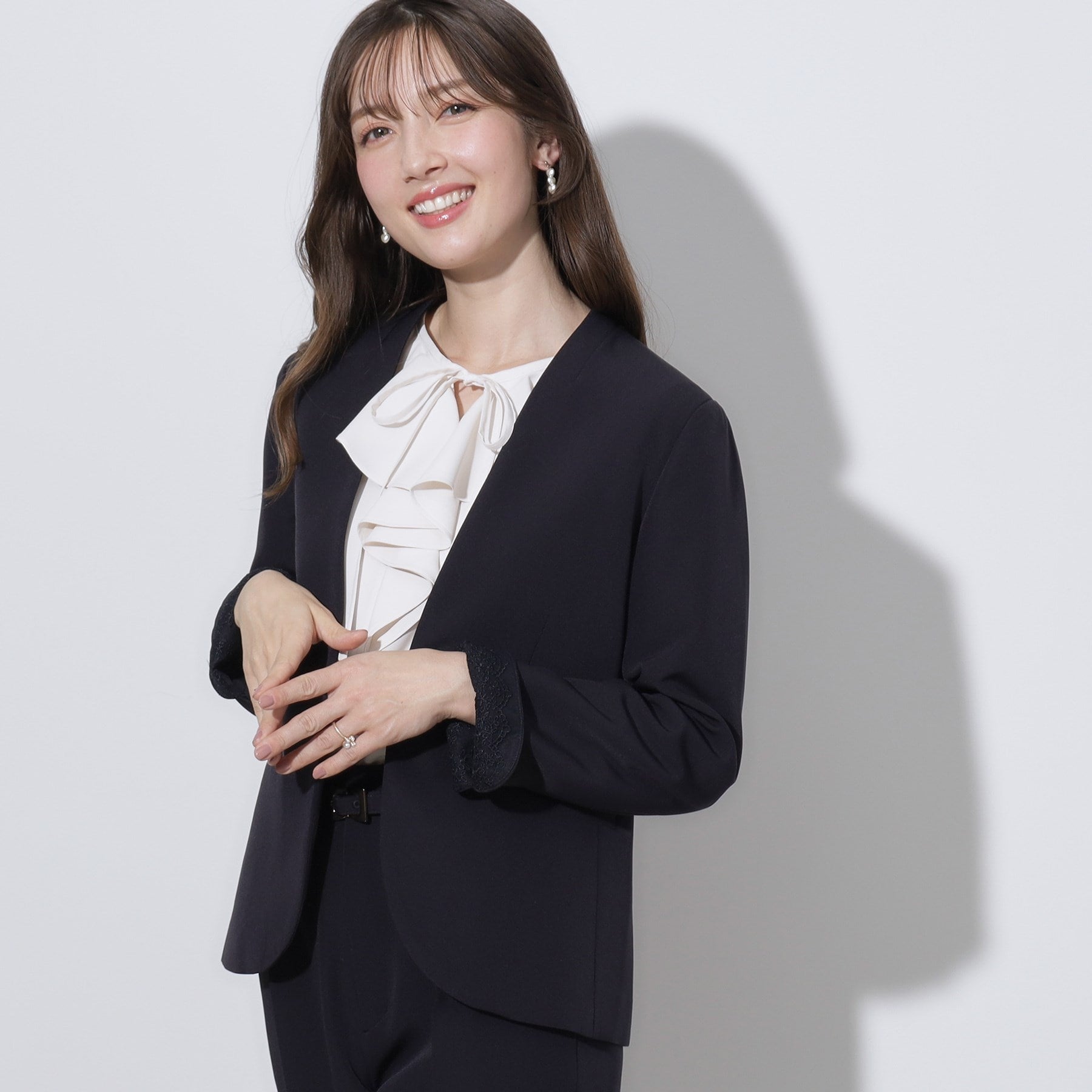 クチュール ブローチ Couture Brooch ダブルクロスカラーレスジャケット