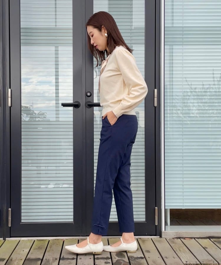 クチュール ブローチ Couture Brooch リボンハイパーストレッチパンツ （ブラック(819)） ブラック(819)