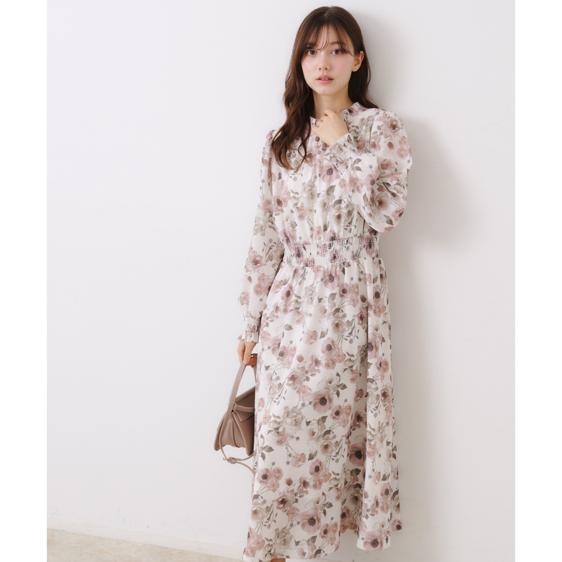 クチュール ブローチ Couture Brooch Springフラワーシャーリングワンピ （オフホワイト(103)） オフホワイト(103)