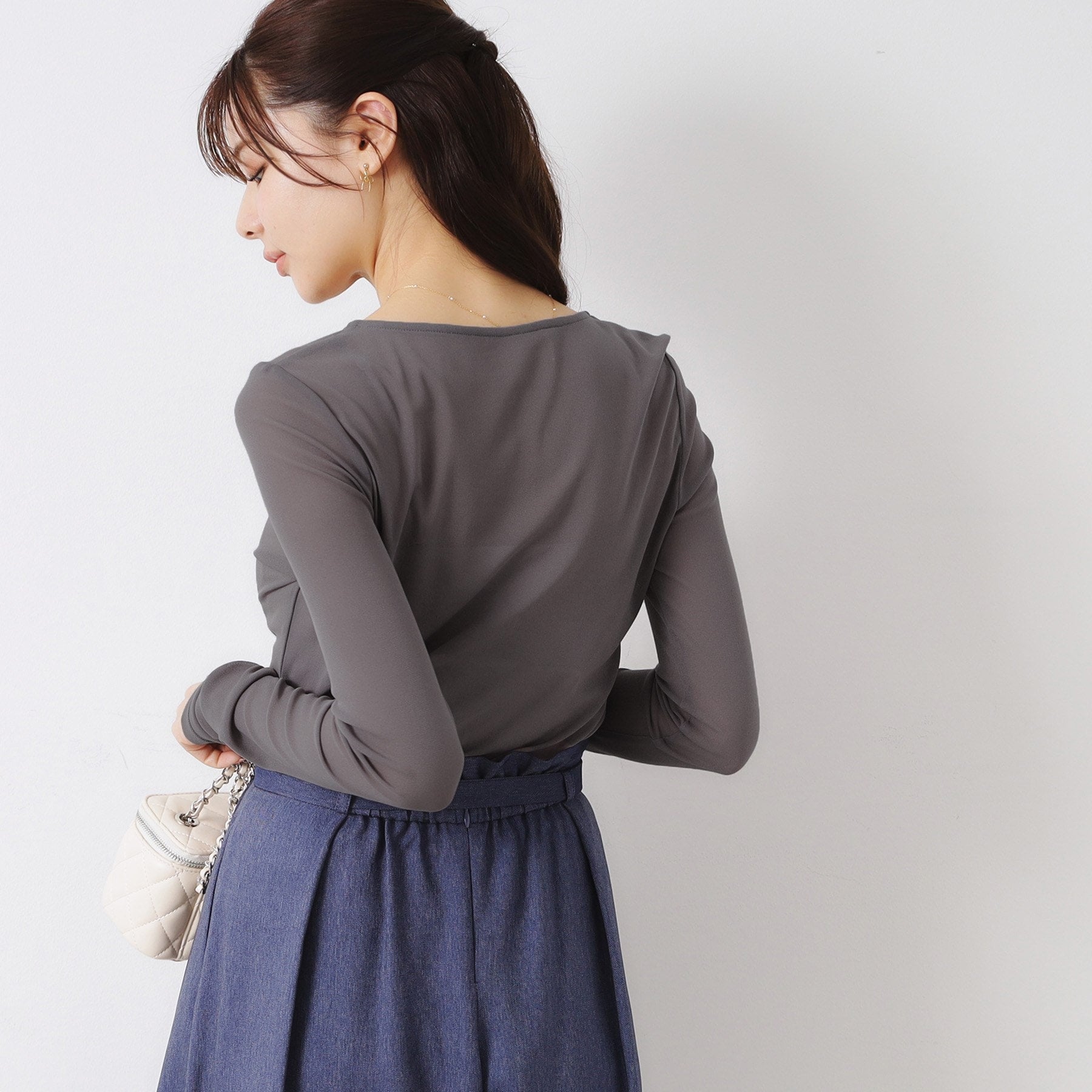 クチュール ブローチ Couture Brooch チュールクルーネックTシャツ （オフホワイト(003)） オフホワイト(003)