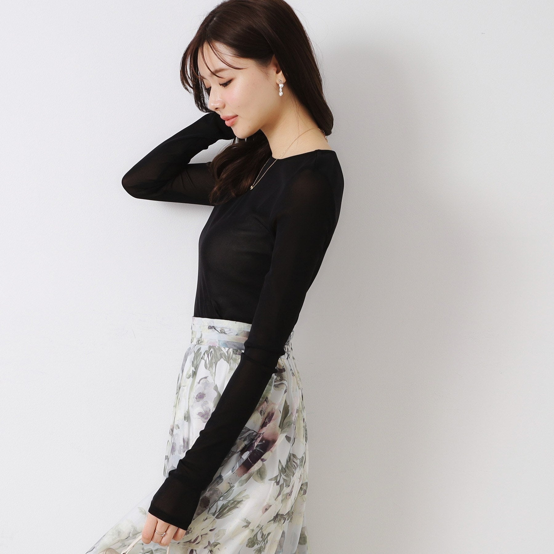 クチュール ブローチ Couture Brooch チュールクルーネックTシャツ （オフホワイト(003)） オフホワイト(003)