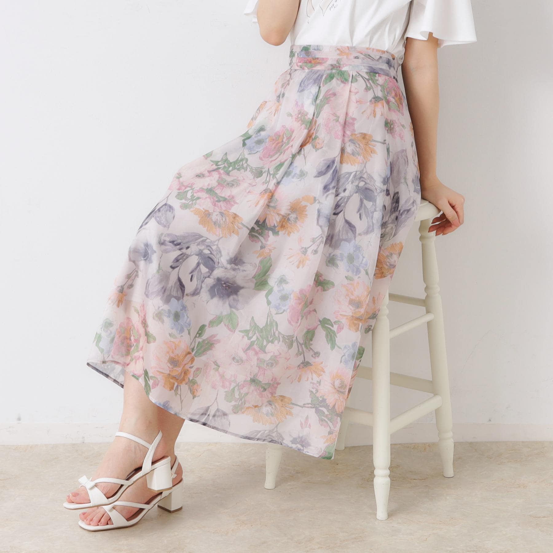 クチュール ブローチ Couture Brooch Summerオーガンフルールスカート （グレージュ(150)） グレージュ(150)