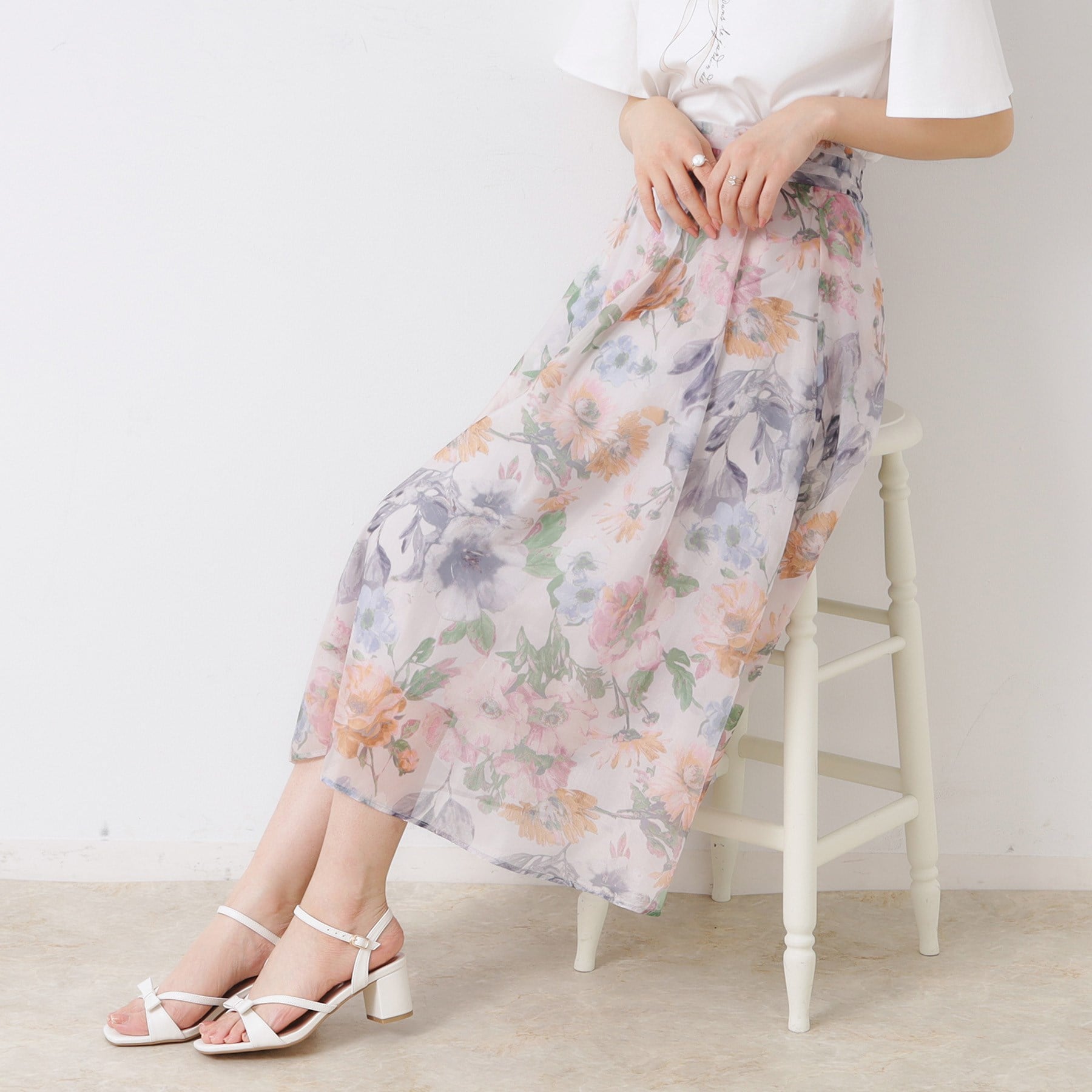 クチュール ブローチ Couture Brooch Summerオーガンフルールスカート （グレージュ(150)） グレージュ(150)