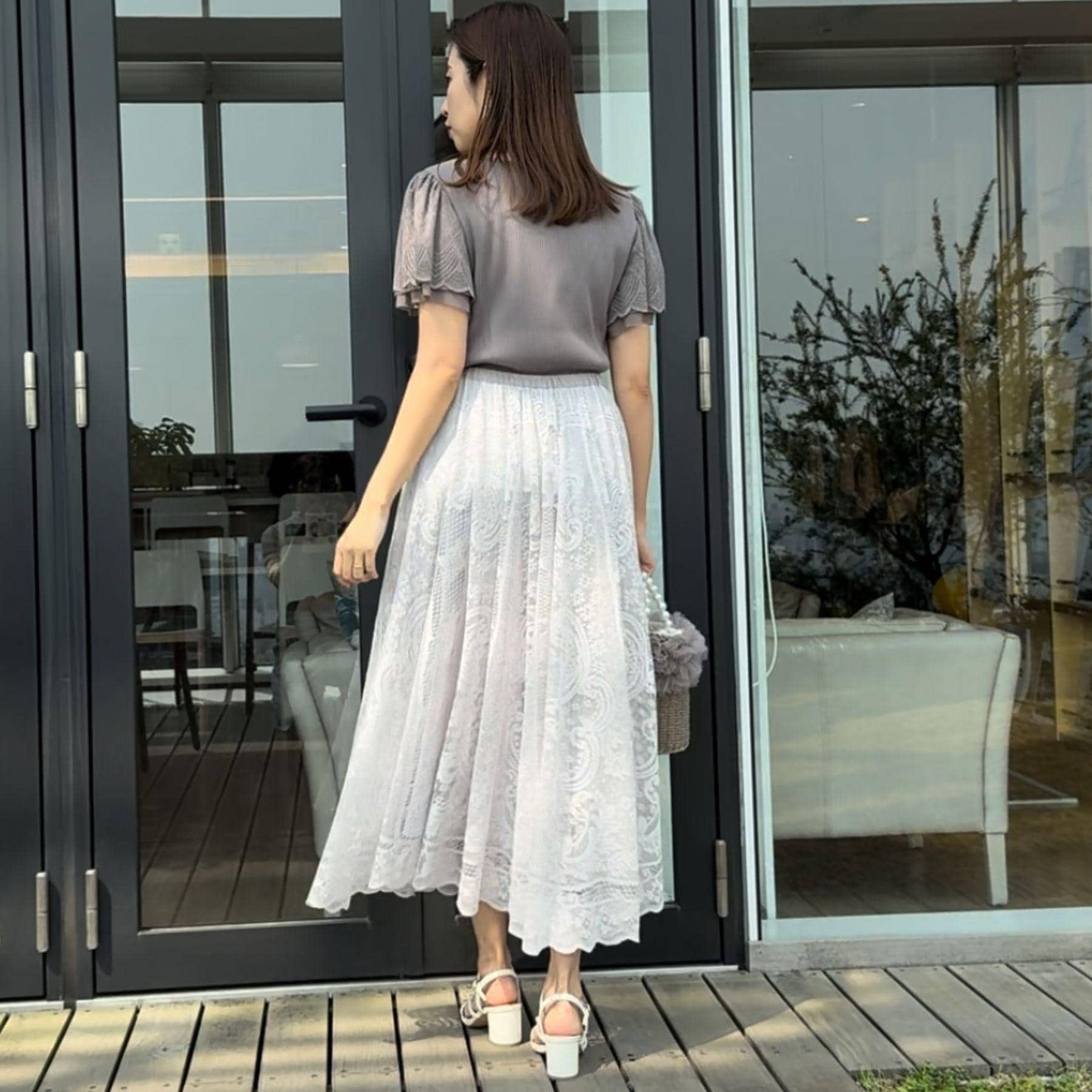 クチュール ブローチ Couture Brooch サークルレーススカート （チャコールグレー(013)） チャコールグレー(013)