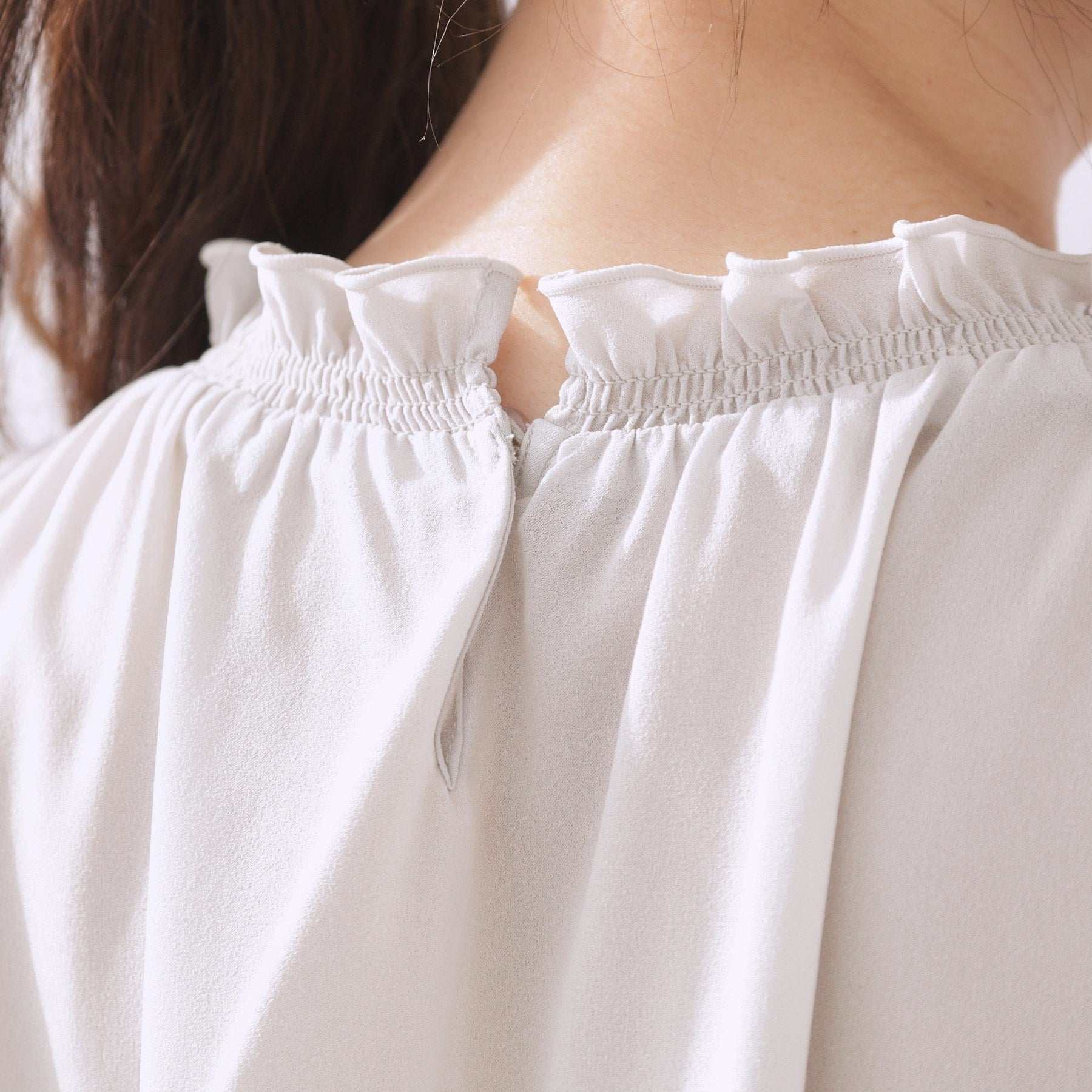 クチュール ブローチ Couture Brooch シャーリングシアーブラウス （チャコールグレー(014)） チャコールグレー(014)