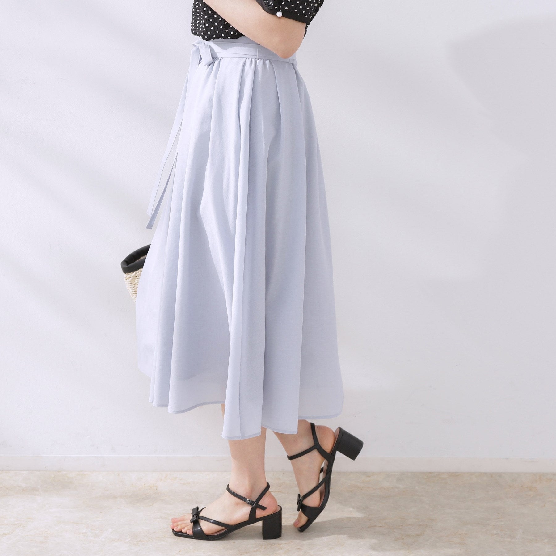 クチュール ブローチ Couture Brooch 細リボン付きパレットボイルスカート （トープ(054)） トープ(054)