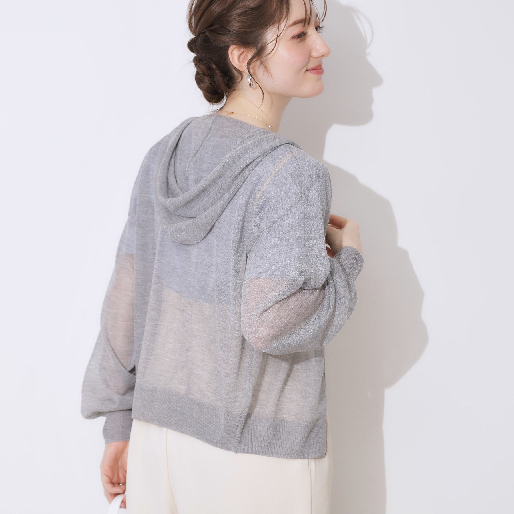 クチュール ブローチ Couture Brooch LEVITAジップアップフーディー （ライトグレー(011)） ライトグレー(011)