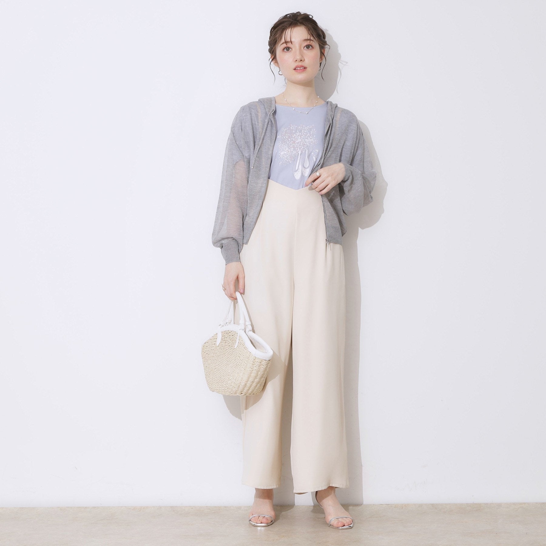 クチュール ブローチ Couture Brooch LEVITAジップアップフーディー （ライトグレー(011)） ライトグレー(011)