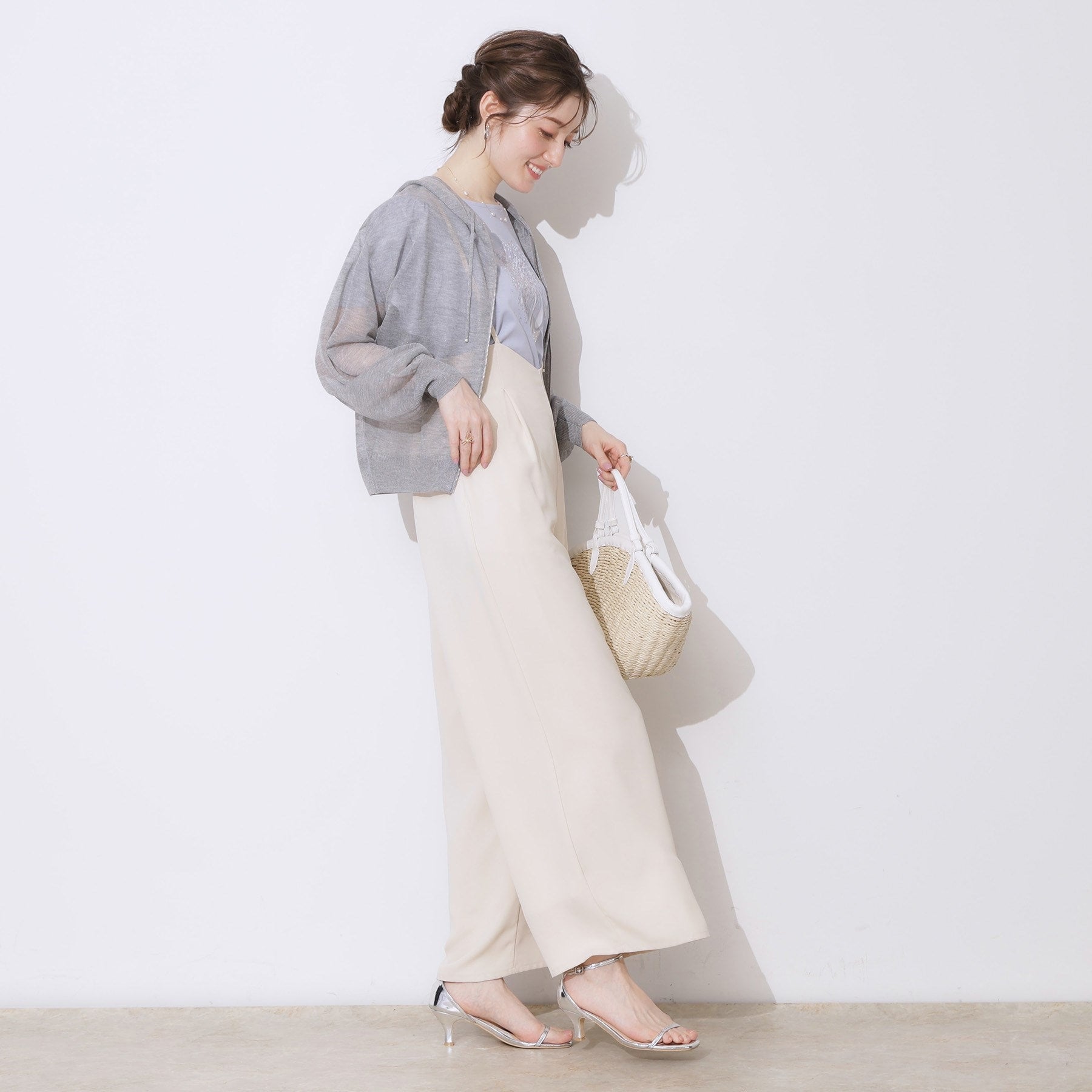 クチュール ブローチ Couture Brooch LEVITAジップアップフーディー （ライトグレー(011)） ライトグレー(011)