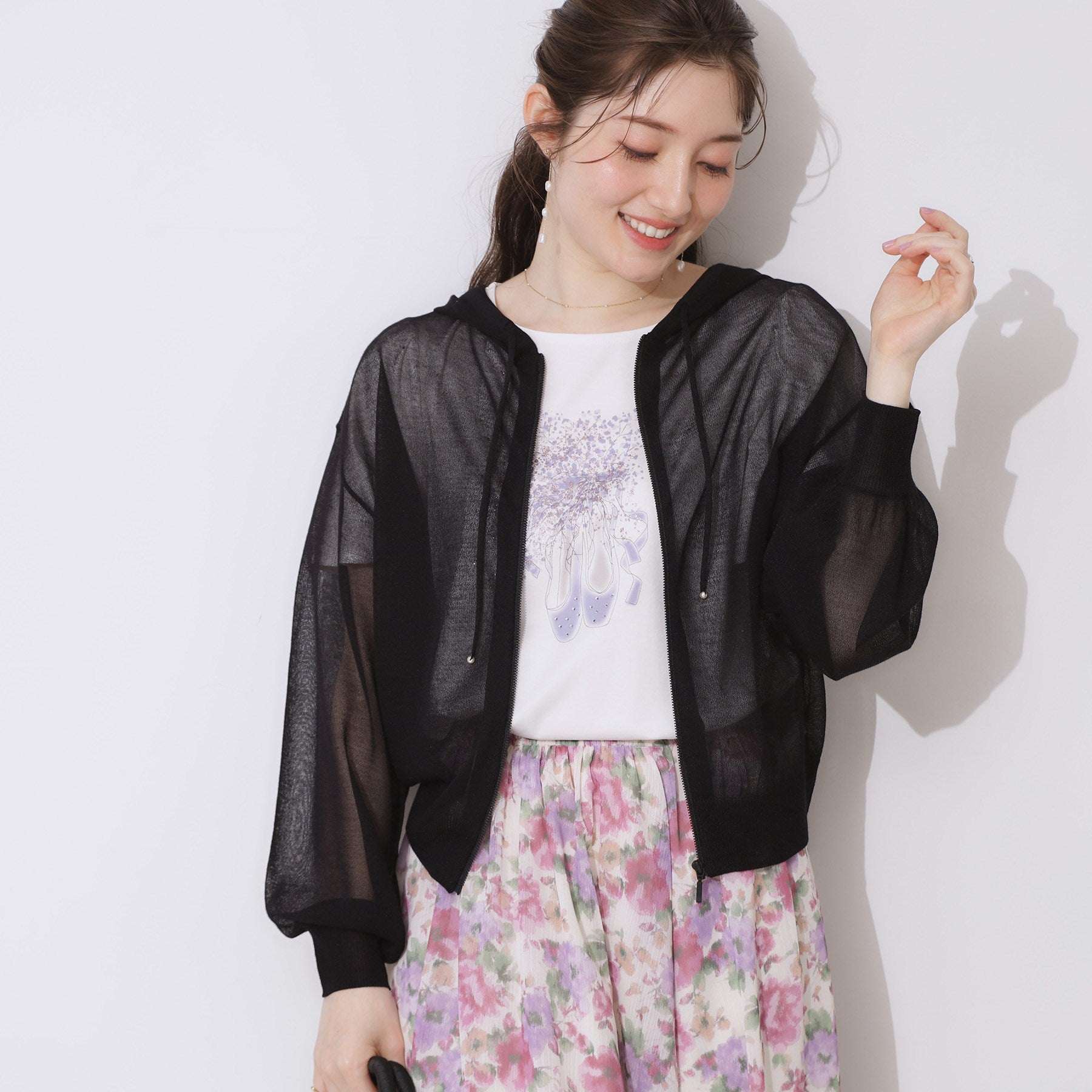 クチュール ブローチ Couture Brooch LEVITAジップアップフーディー （ライトグレー(011)） ライトグレー(011)