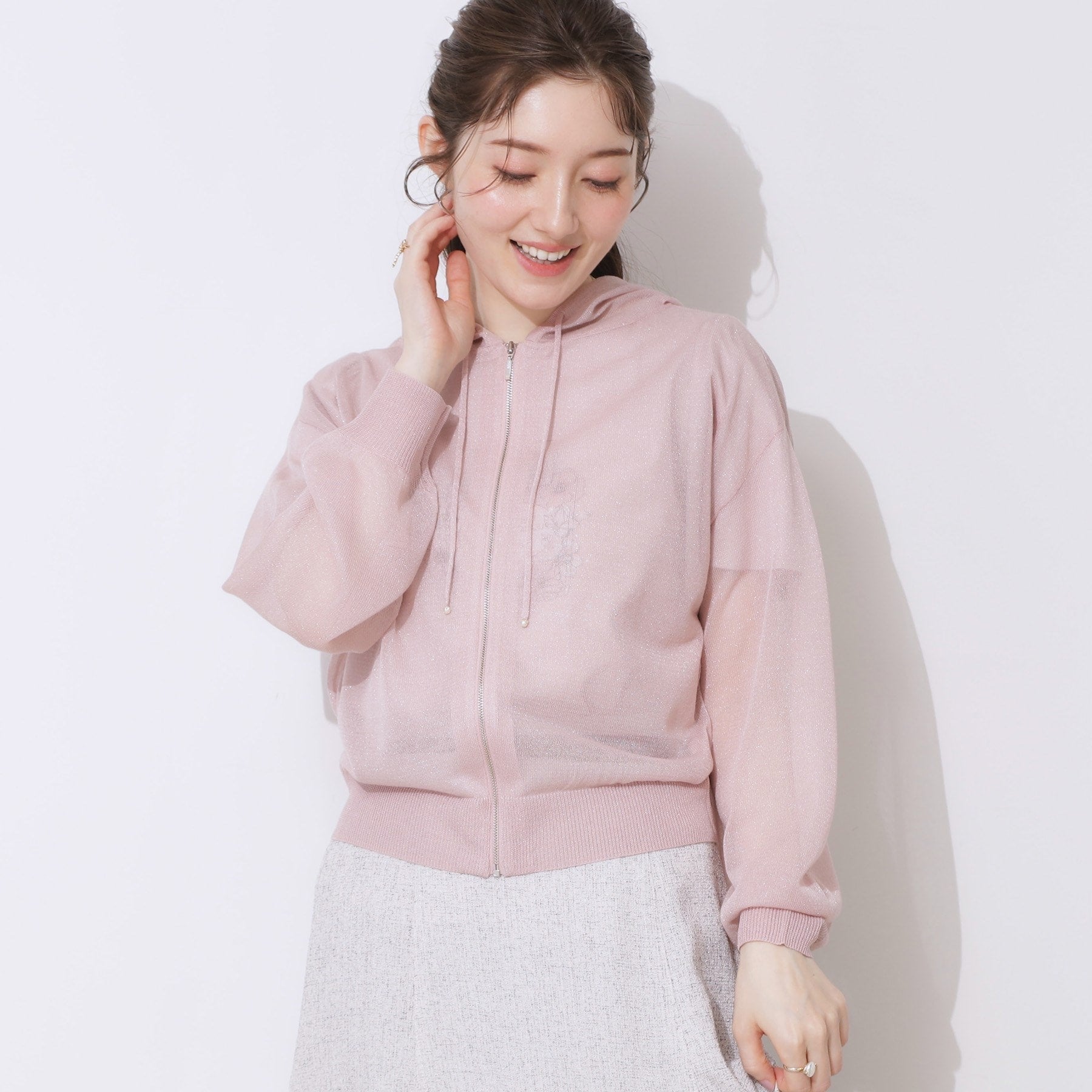 クチュール ブローチ Couture Brooch LEVITAジップアップフーディー （ライトグレー(011)） ライトグレー(011)