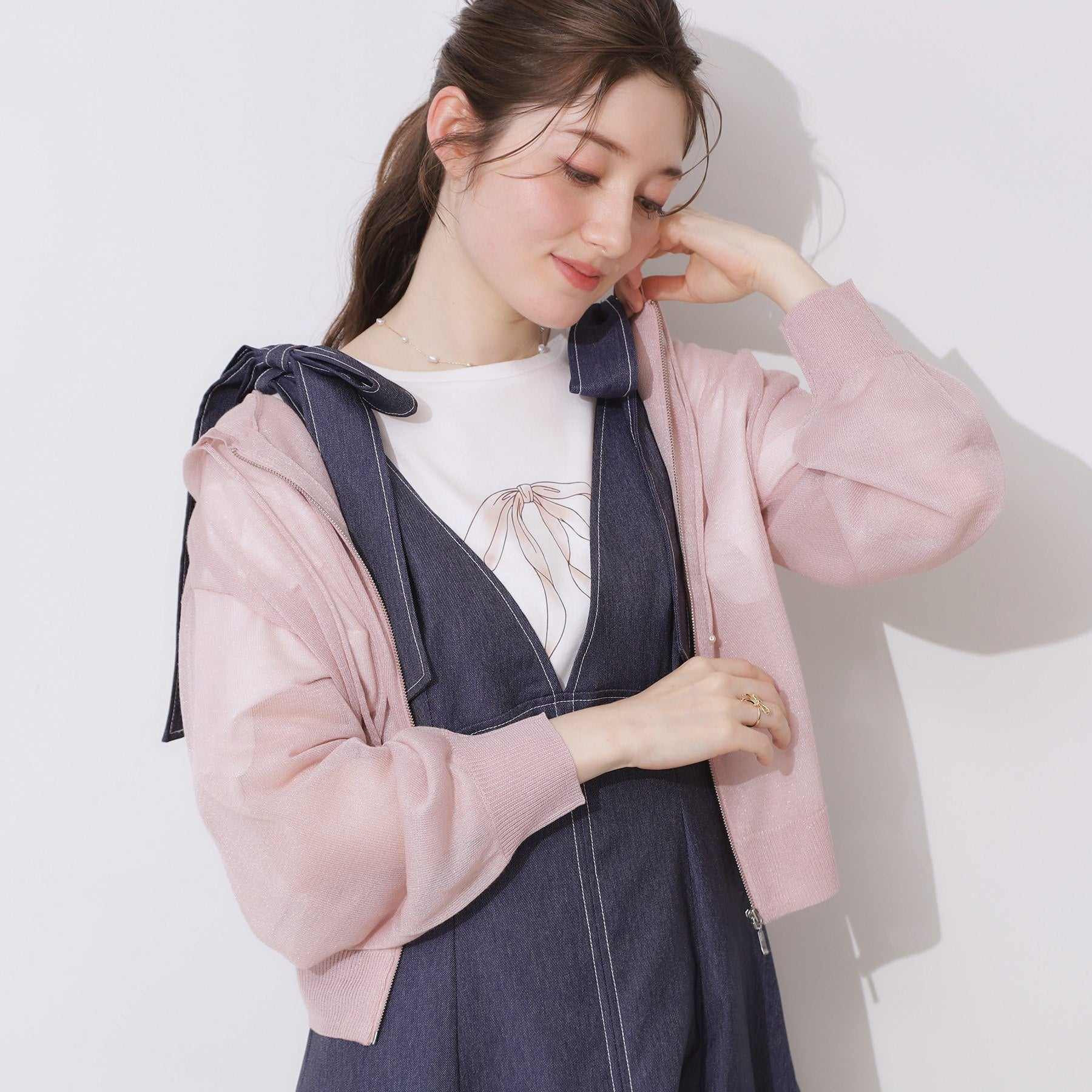 クチュール ブローチ Couture Brooch LEVITAジップアップフーディー （ライトグレー(011)） ライトグレー(011)