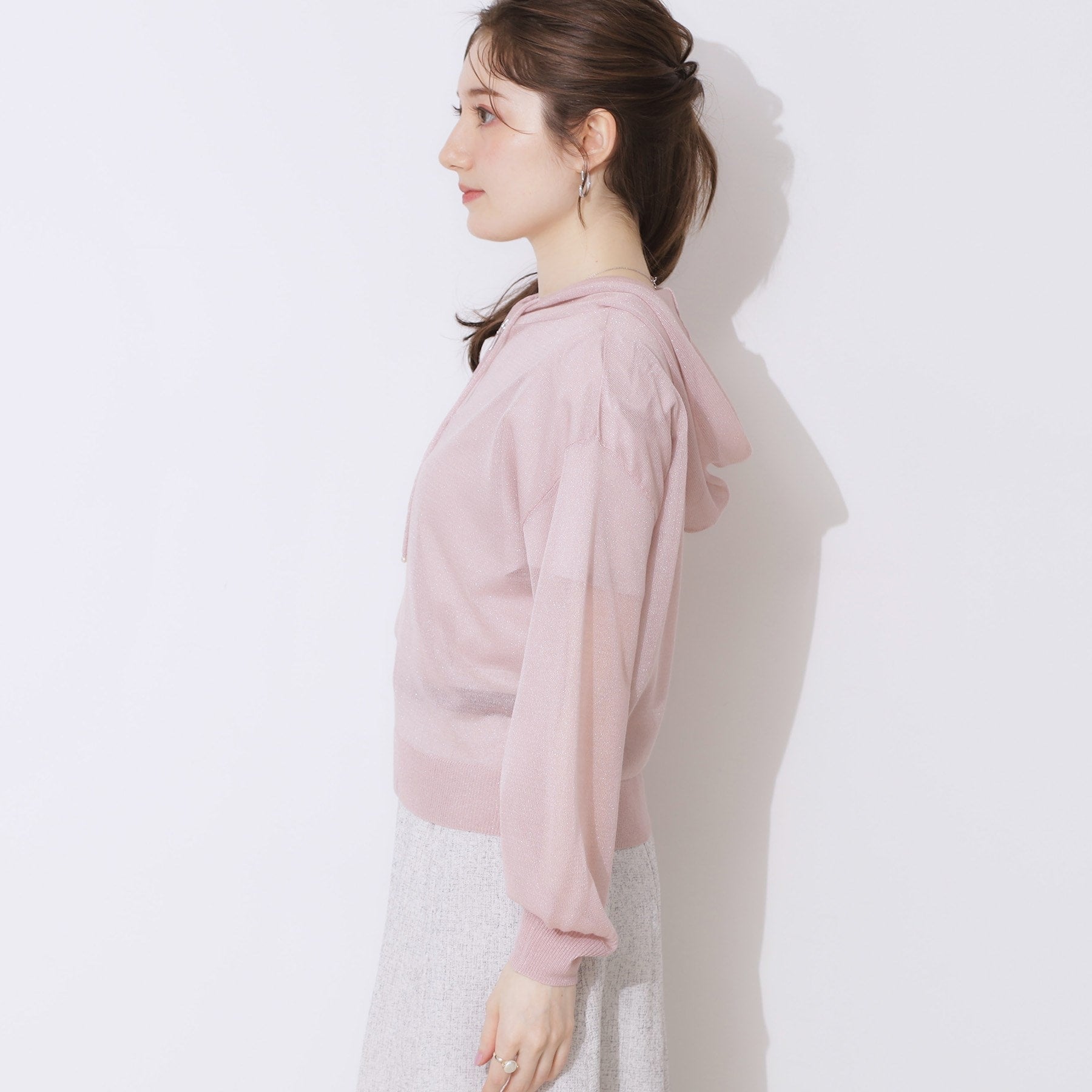 クチュール ブローチ Couture Brooch LEVITAジップアップフーディー （ライトグレー(011)） ライトグレー(011)