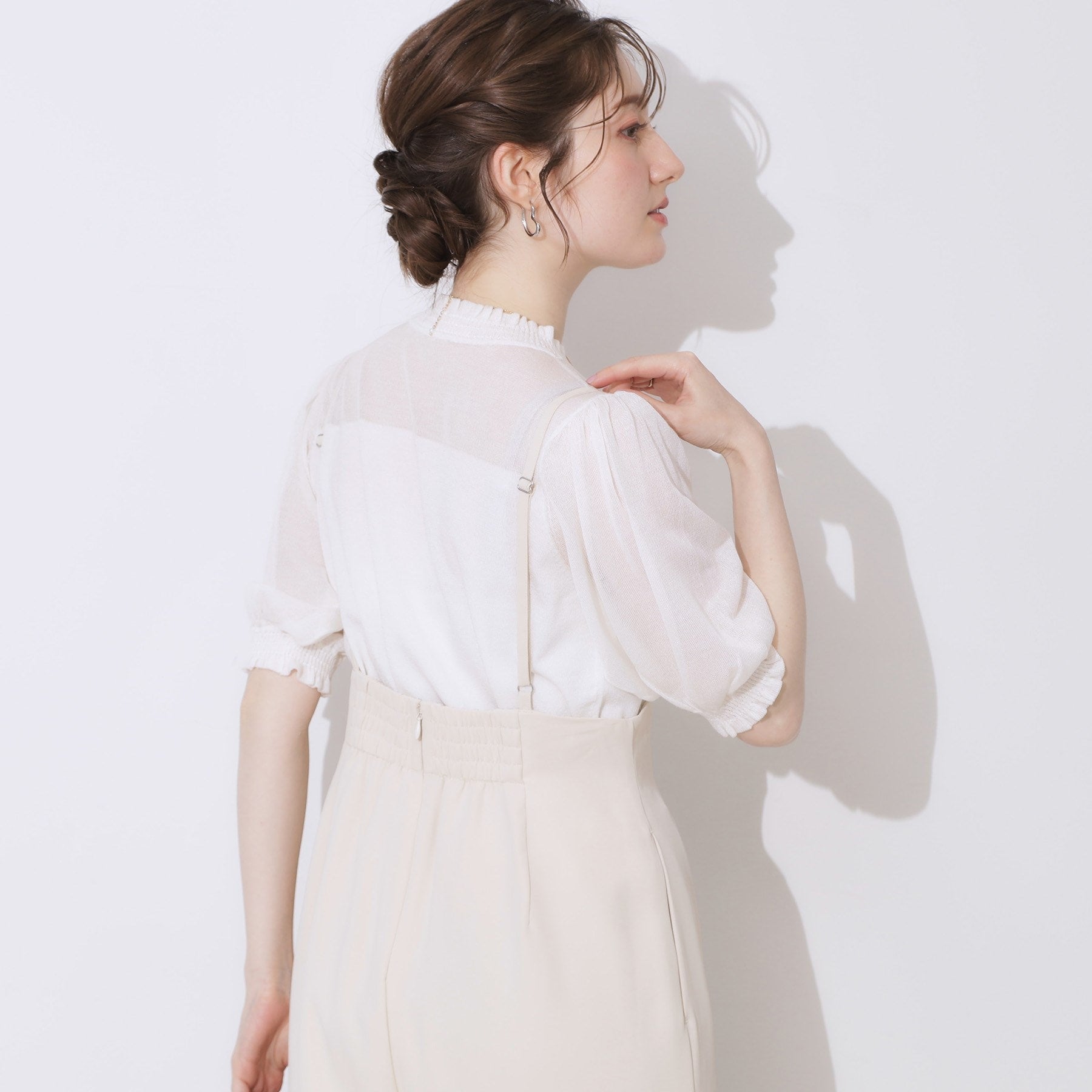 クチュール ブローチ Couture Brooch LEVITAシアーシャーリングニットトップス （オフホワイト(003)） オフホワイト(003)