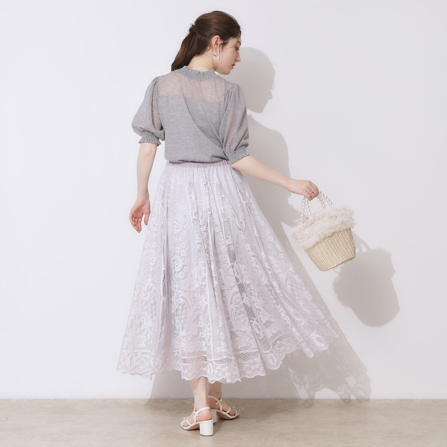 クチュール ブローチ Couture Brooch LEVITAシアーシャーリングニットトップス （オフホワイト(003)） オフホワイト(003)