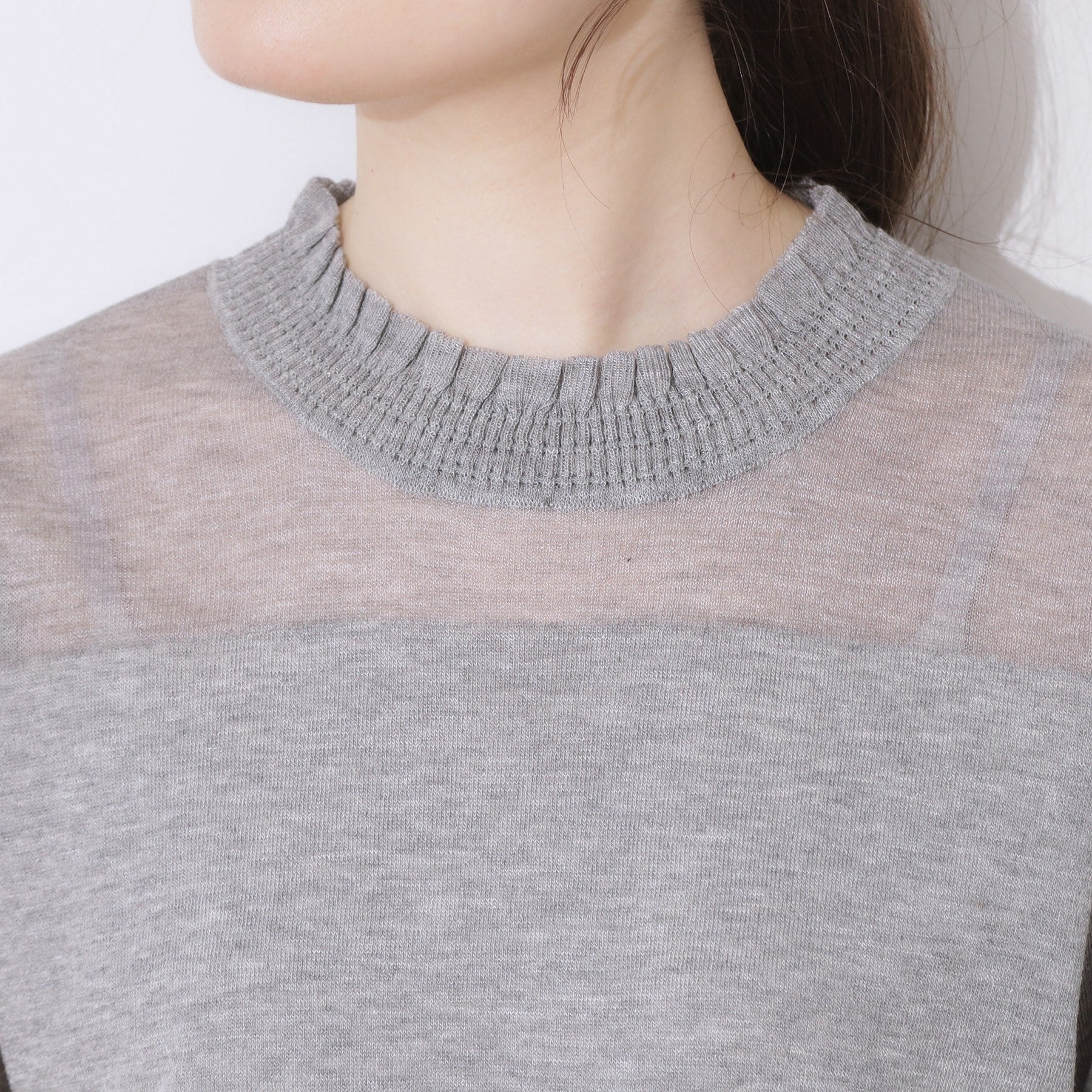クチュール ブローチ Couture Brooch LEVITAシアーシャーリングニットトップス （オフホワイト(003)） オフホワイト(003)
