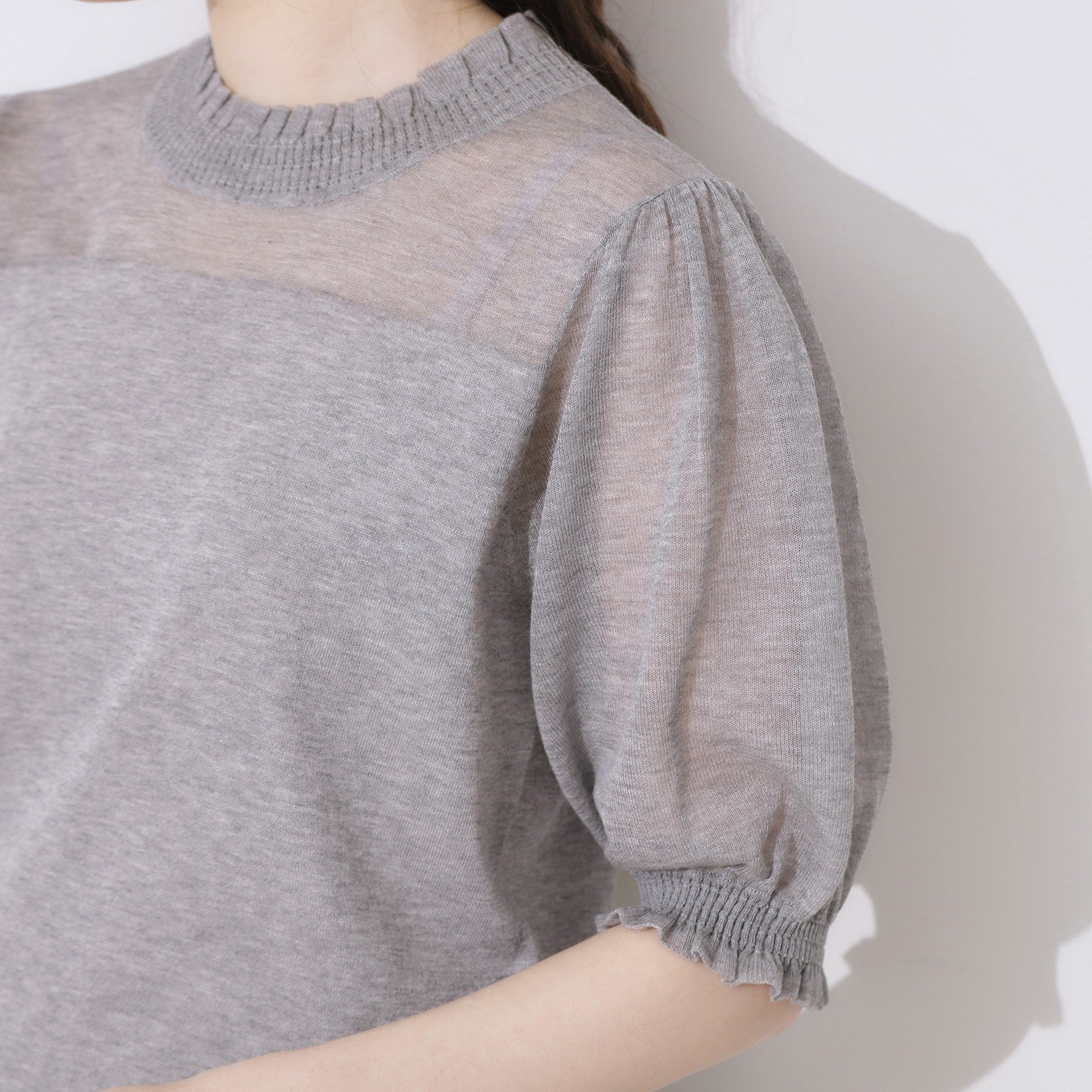 クチュール ブローチ Couture Brooch LEVITAシアーシャーリングニットトップス （オフホワイト(003)） オフホワイト(003)