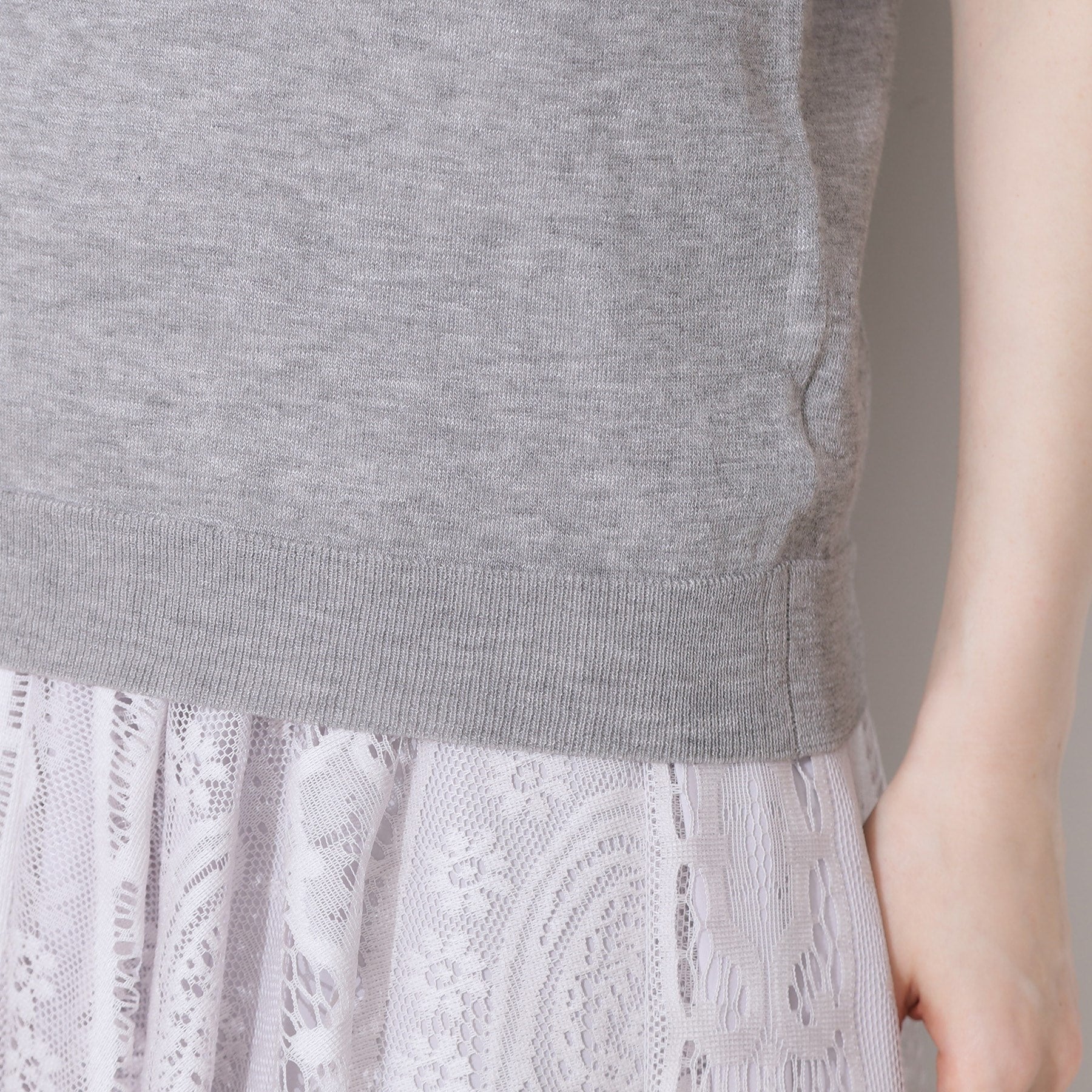 クチュール ブローチ Couture Brooch LEVITAシアーシャーリングニットトップス （オフホワイト(003)） オフホワイト(003)