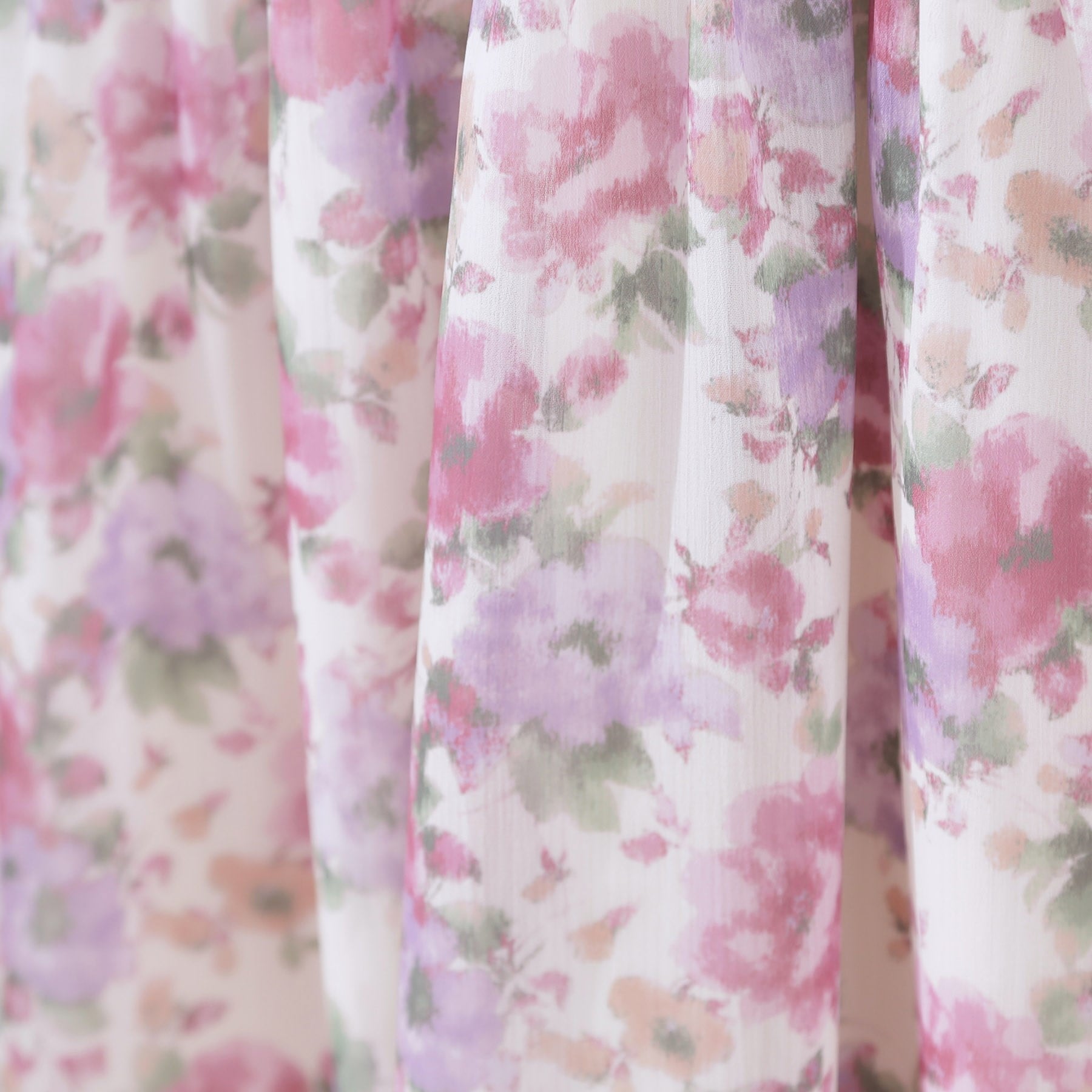 クチュール ブローチ Couture Brooch かすれプリント楊柳ワンピース （ピンク(171)） ピンク(171)