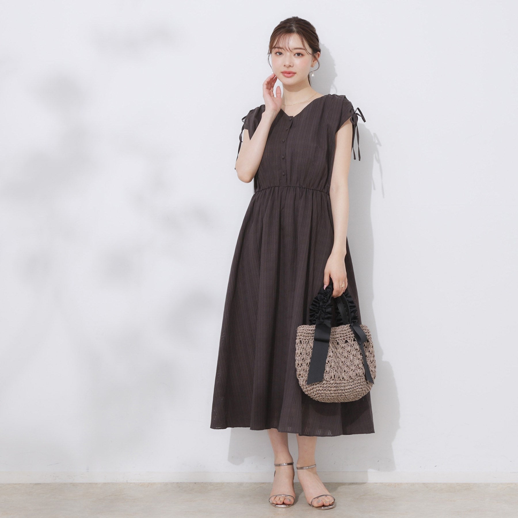 クチュール ブローチ Couture Brooch カラミチェック サマードレス （オリーブグリーン(026)） オリーブグリーン(026)