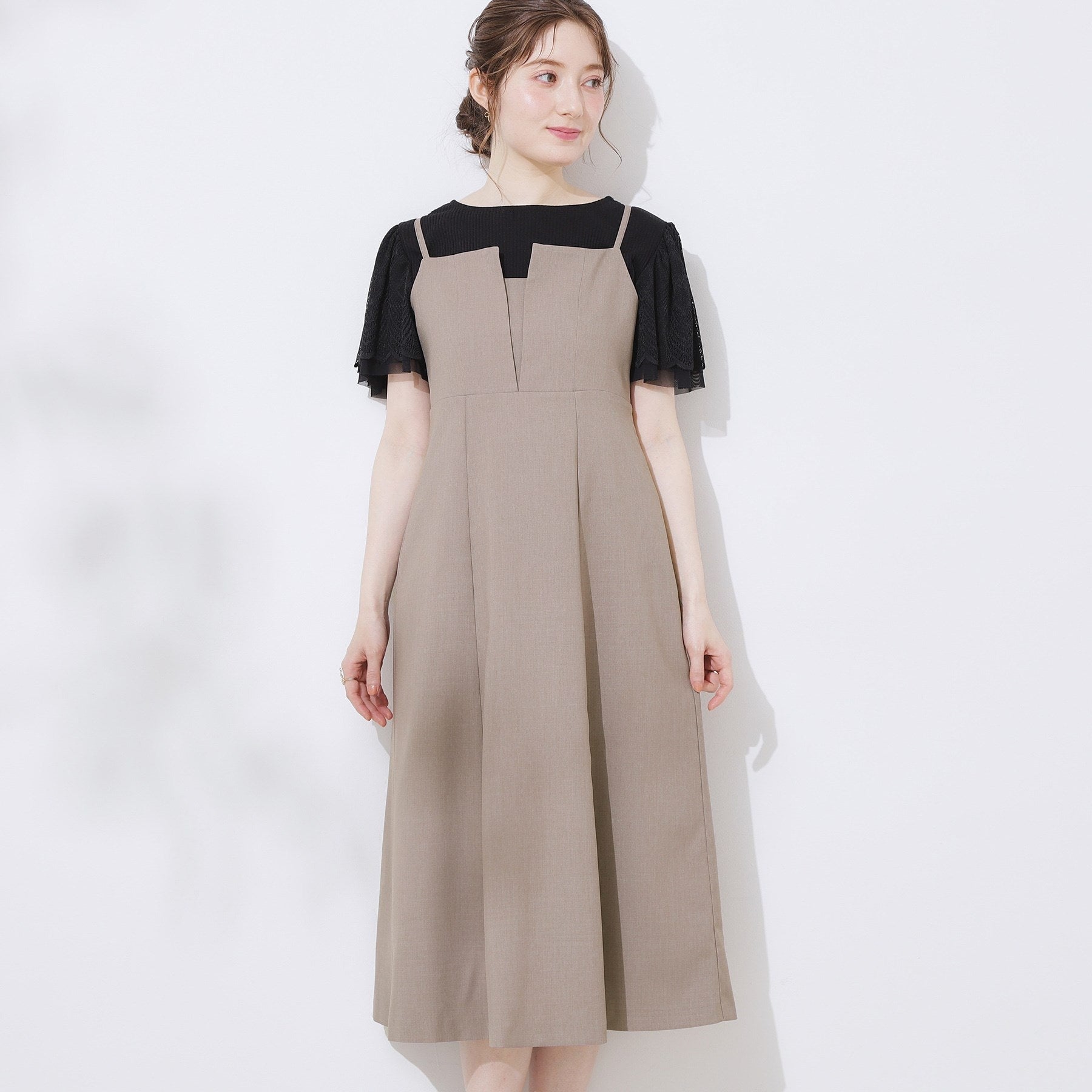 クチュール ブローチ Couture Brooch リネンライクアソートキャミワンピース （トープ(054)） トープ(054)