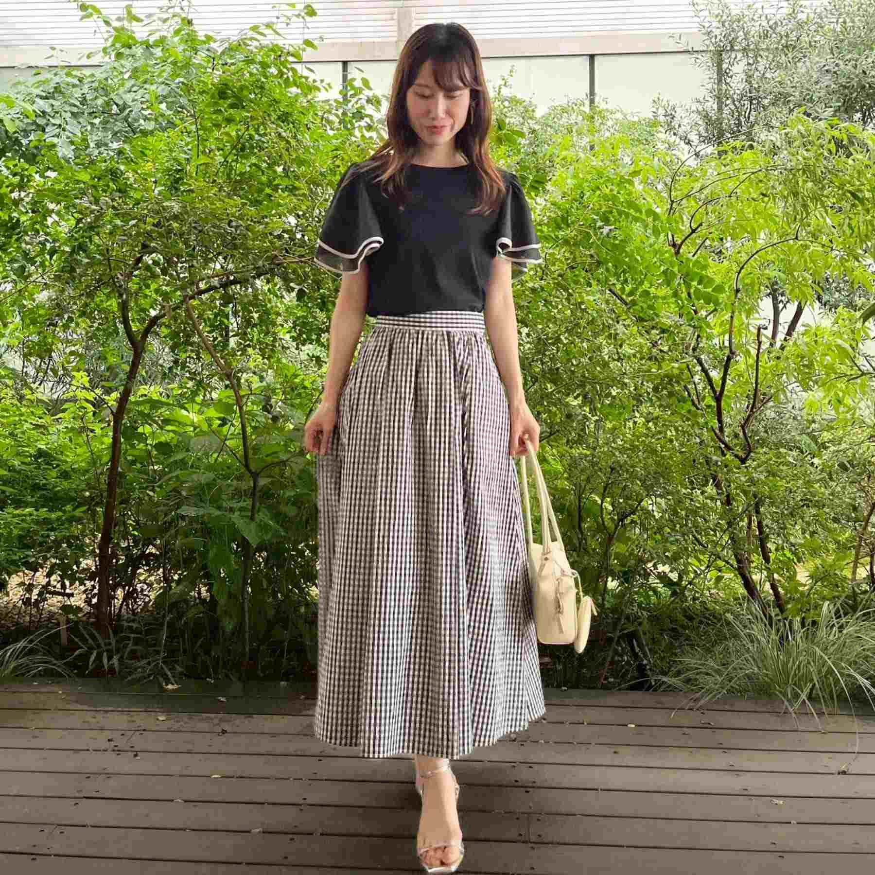 クチュール ブローチ Couture Brooch 配色フレアドッキングカットソー （ブラック(019)） ブラック(019)