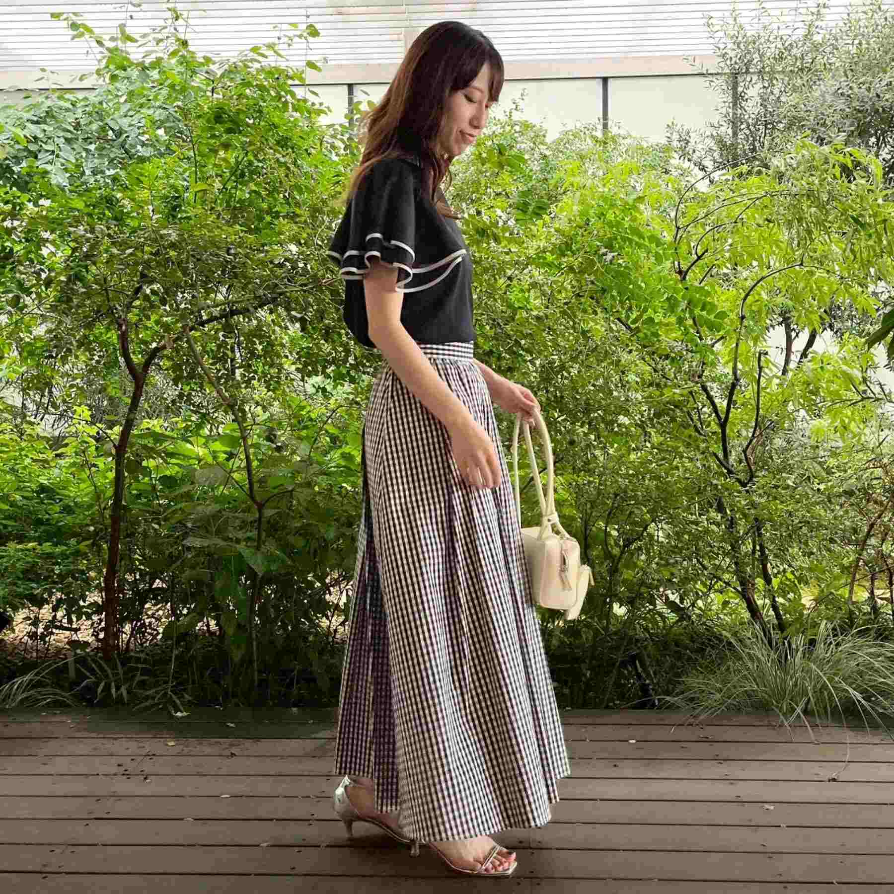 クチュール ブローチ Couture Brooch 配色フレアドッキングカットソー （ブラック(019)） ブラック(019)