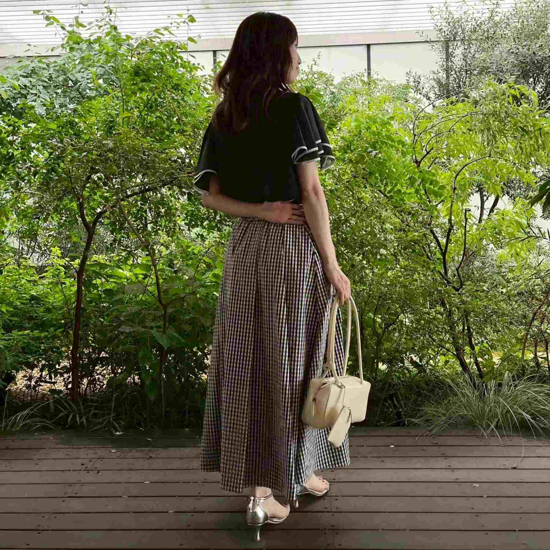 クチュール ブローチ Couture Brooch 配色フレアドッキングカットソー （ブラック(019)） ブラック(019)