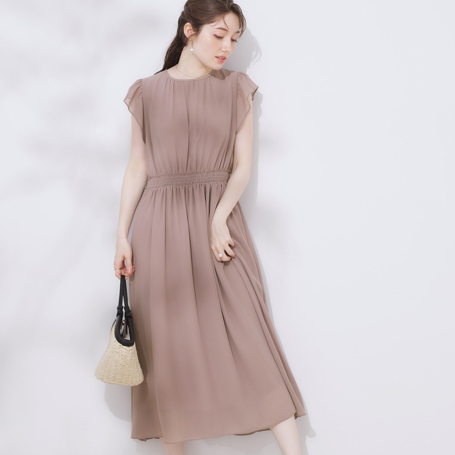 クチュール ブローチ Couture Brooch フリルスリーブワンピース （ブラック(119)） ブラック(119)