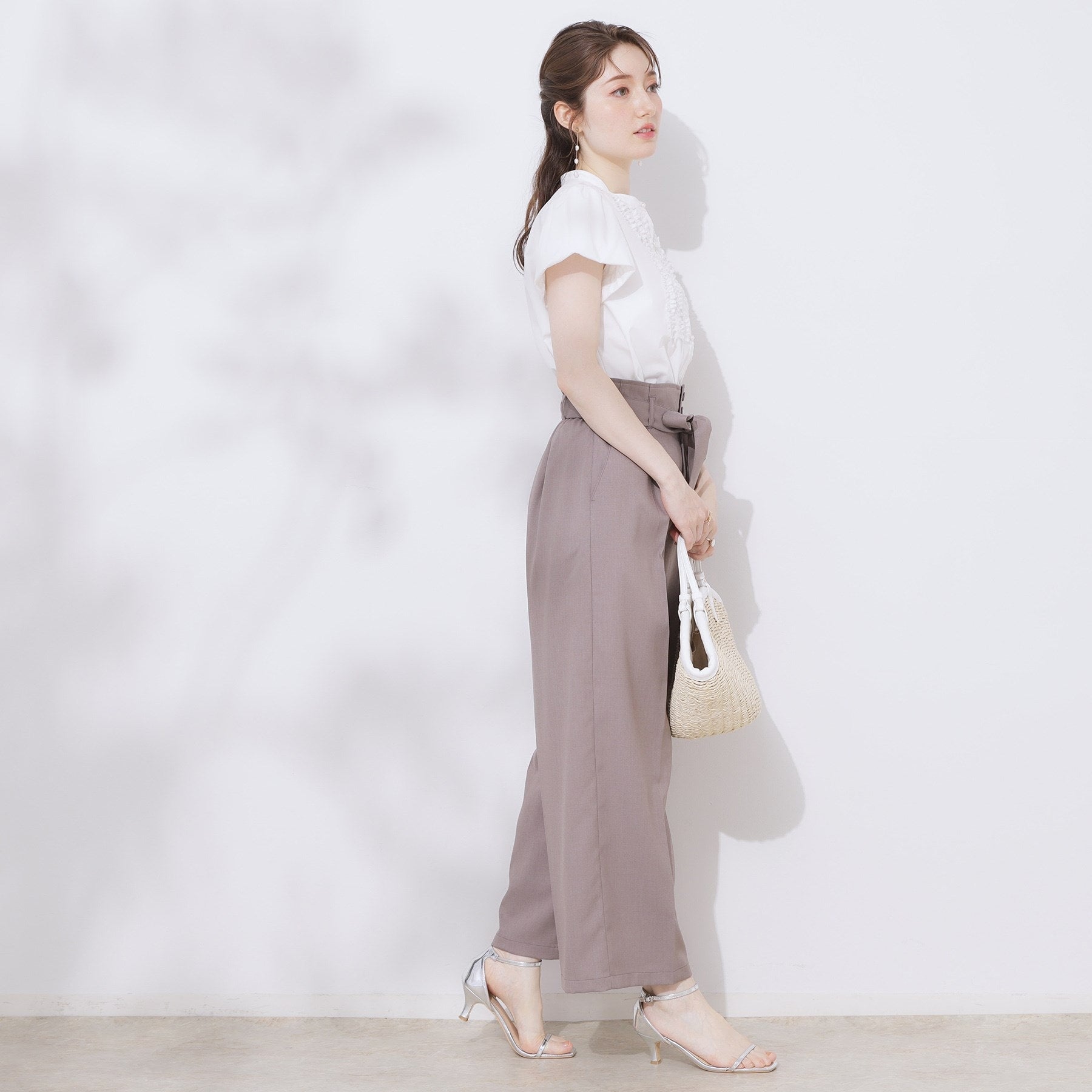 クチュール ブローチ Couture Brooch フロントフリルシャツ （グリーン(025)） グリーン(025)