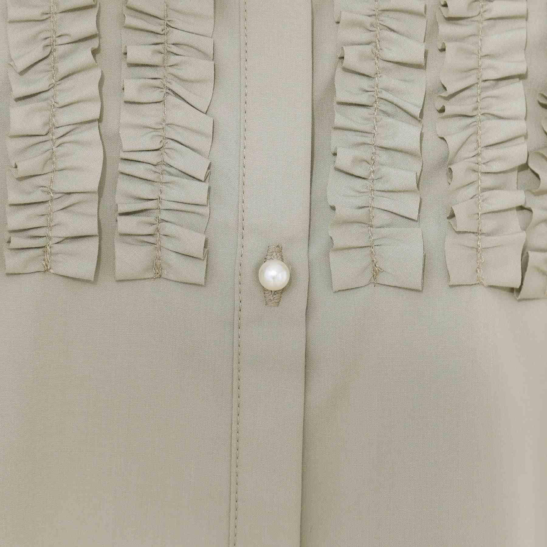 クチュール ブローチ Couture Brooch フロントフリルシャツ （グリーン(025)） グリーン(025)