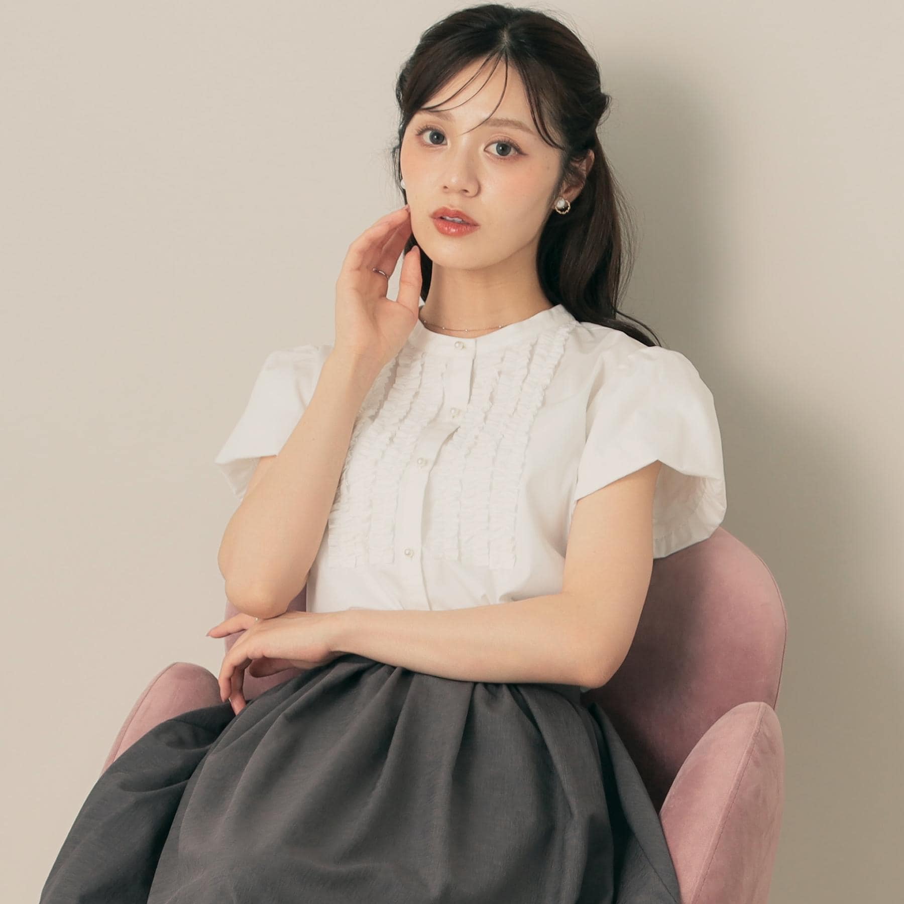 クチュール ブローチ Couture Brooch フロントフリルシャツ （オフホワイト(003)） オフホワイト(003)