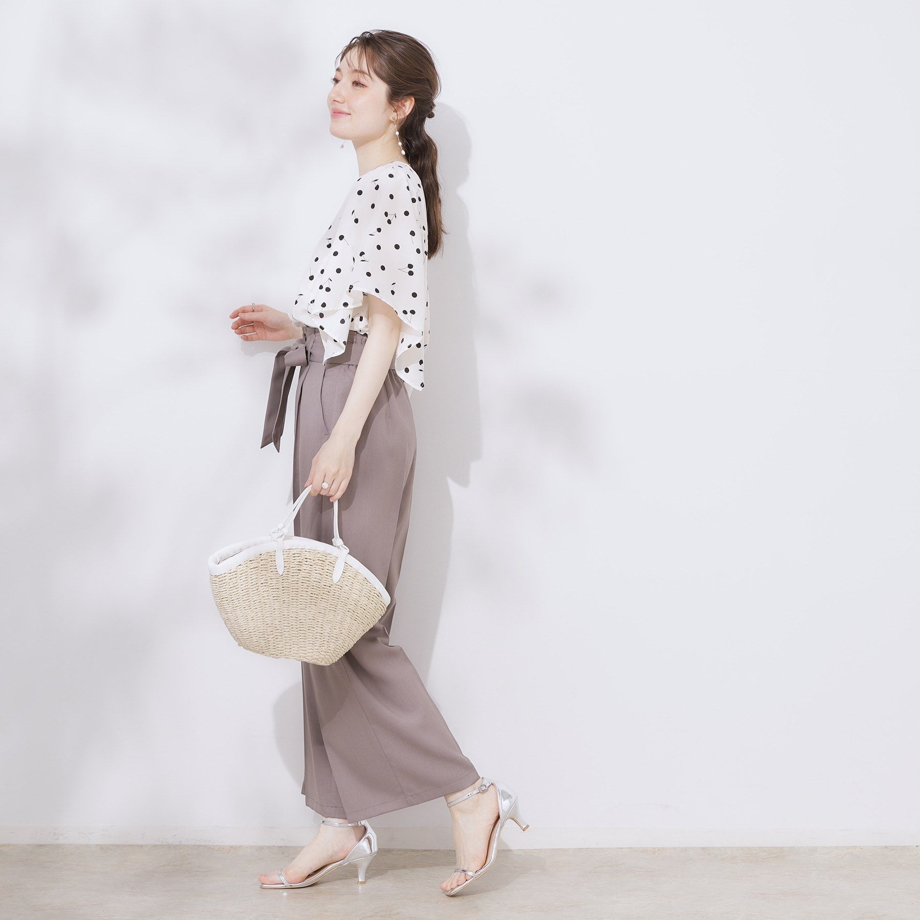 クチュール ブローチ Couture Brooch さくらんぼドットブラウス （オフホワイト(103)） オフホワイト(103)