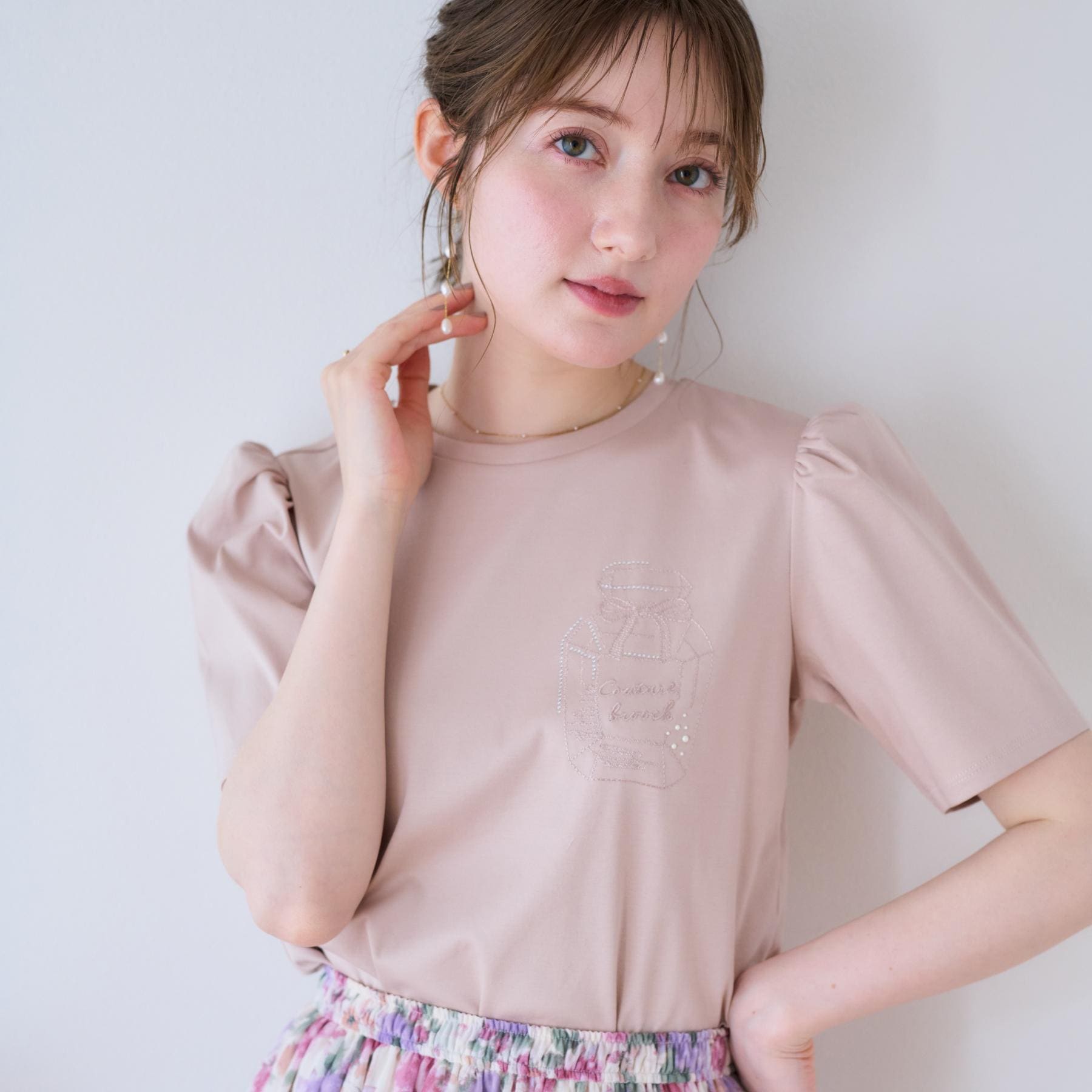 クチュール ブローチ Couture Brooch 60シルケット パフュームエンブロT （ライトピンク(070)） ライトピンク(070)