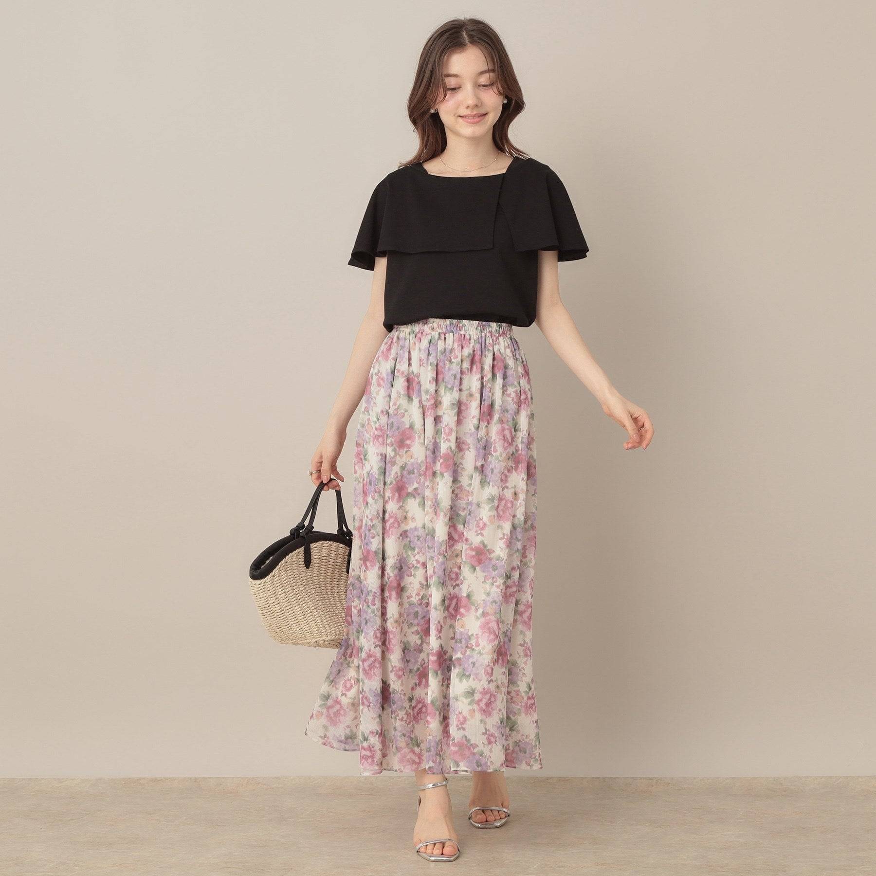 クチュール ブローチ Couture Brooch 2WAYケープデザインカットソー （ピンクベージュ(053)） ピンクベージュ(053)