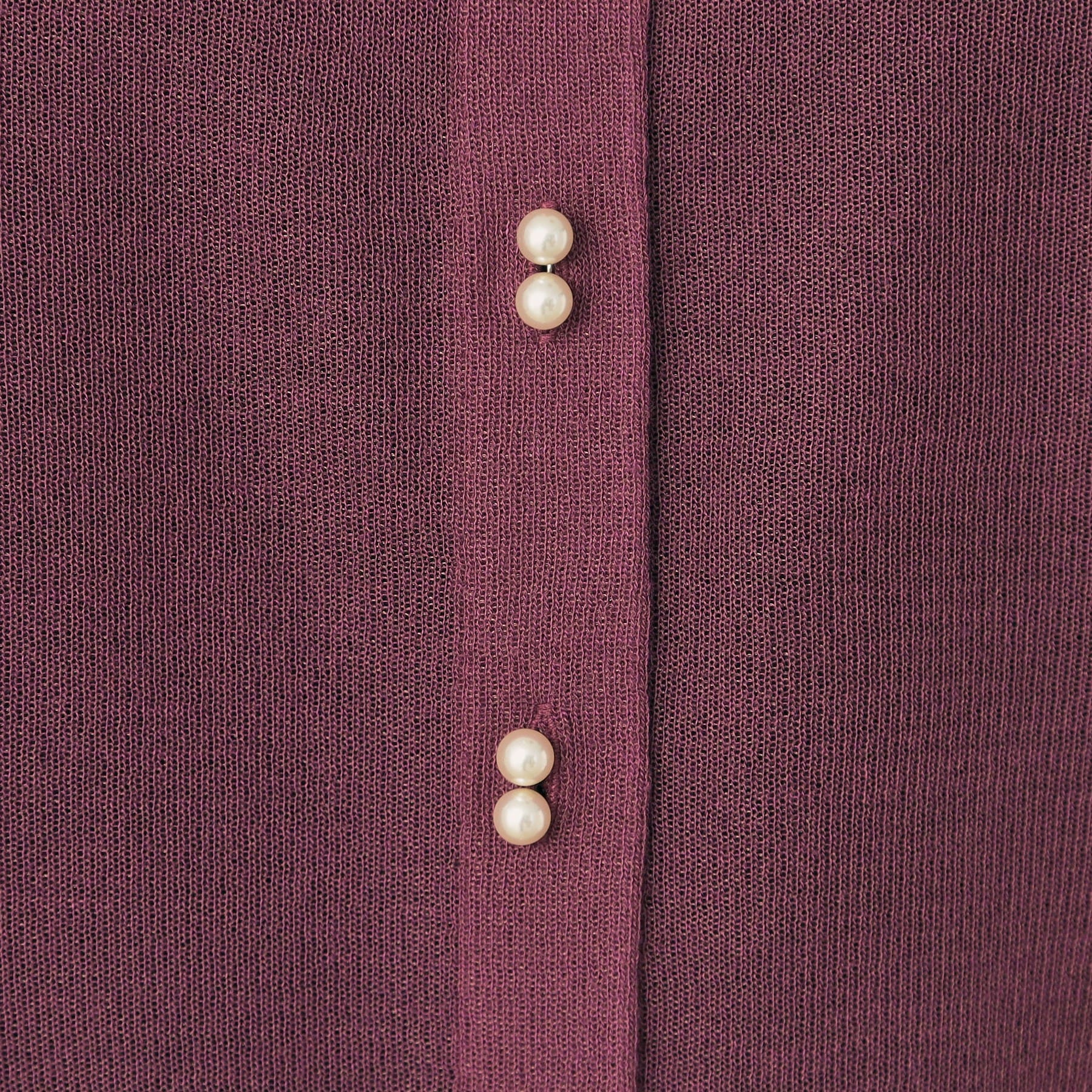 クチュール ブローチ Couture Brooch ダブルパール調 LEVITAカーディ （チャコールグレー(013)） チャコールグレー(013)