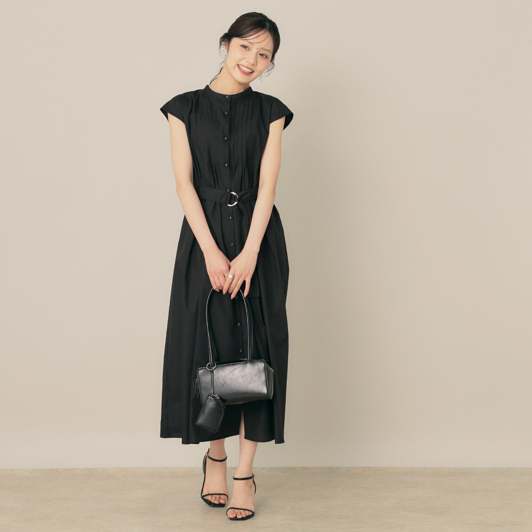 クチュール ブローチ Couture Brooch フロントタックシャツワンピース （グリーン(025)） グリーン(025)