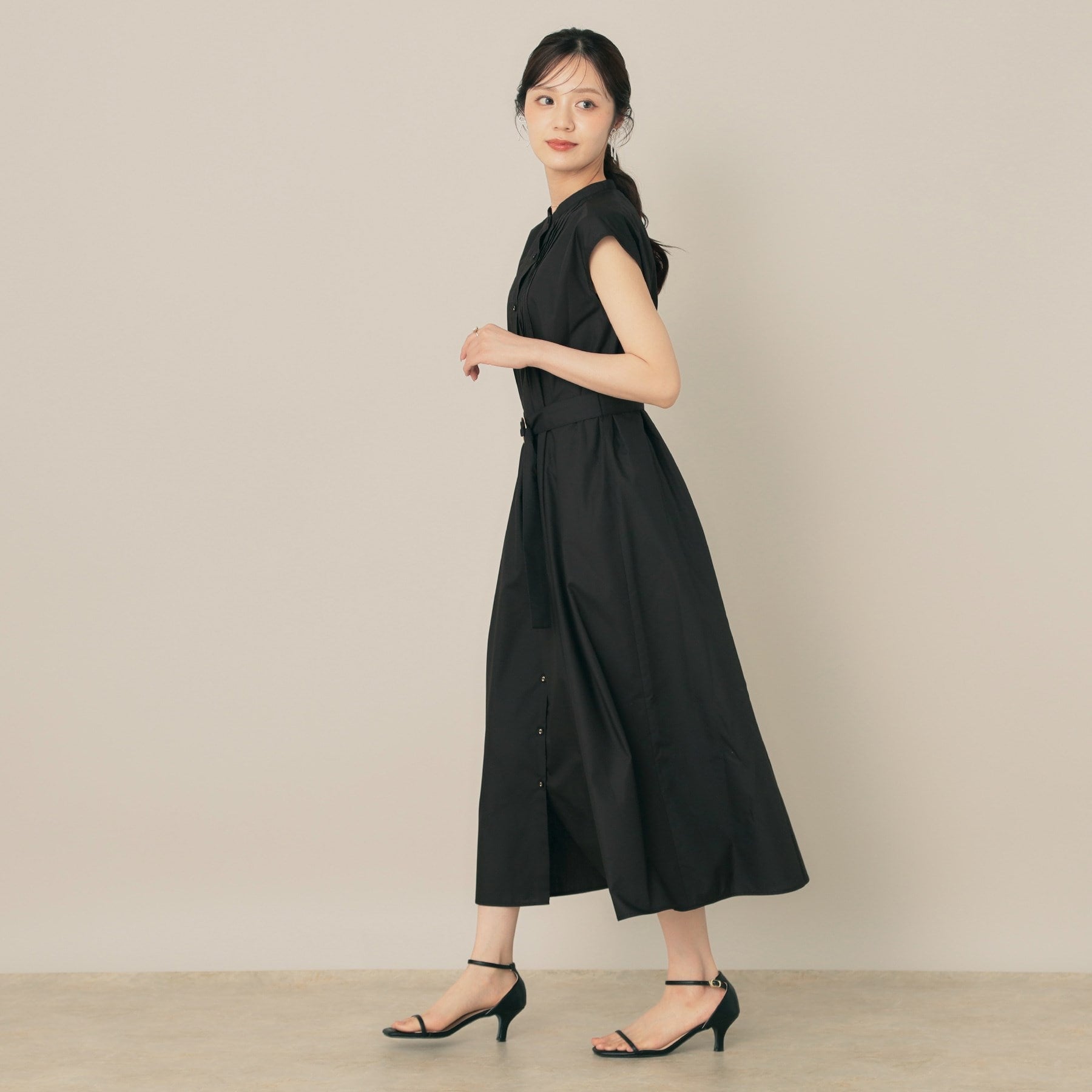 クチュール ブローチ Couture Brooch フロントタックシャツワンピース （グリーン(025)） グリーン(025)