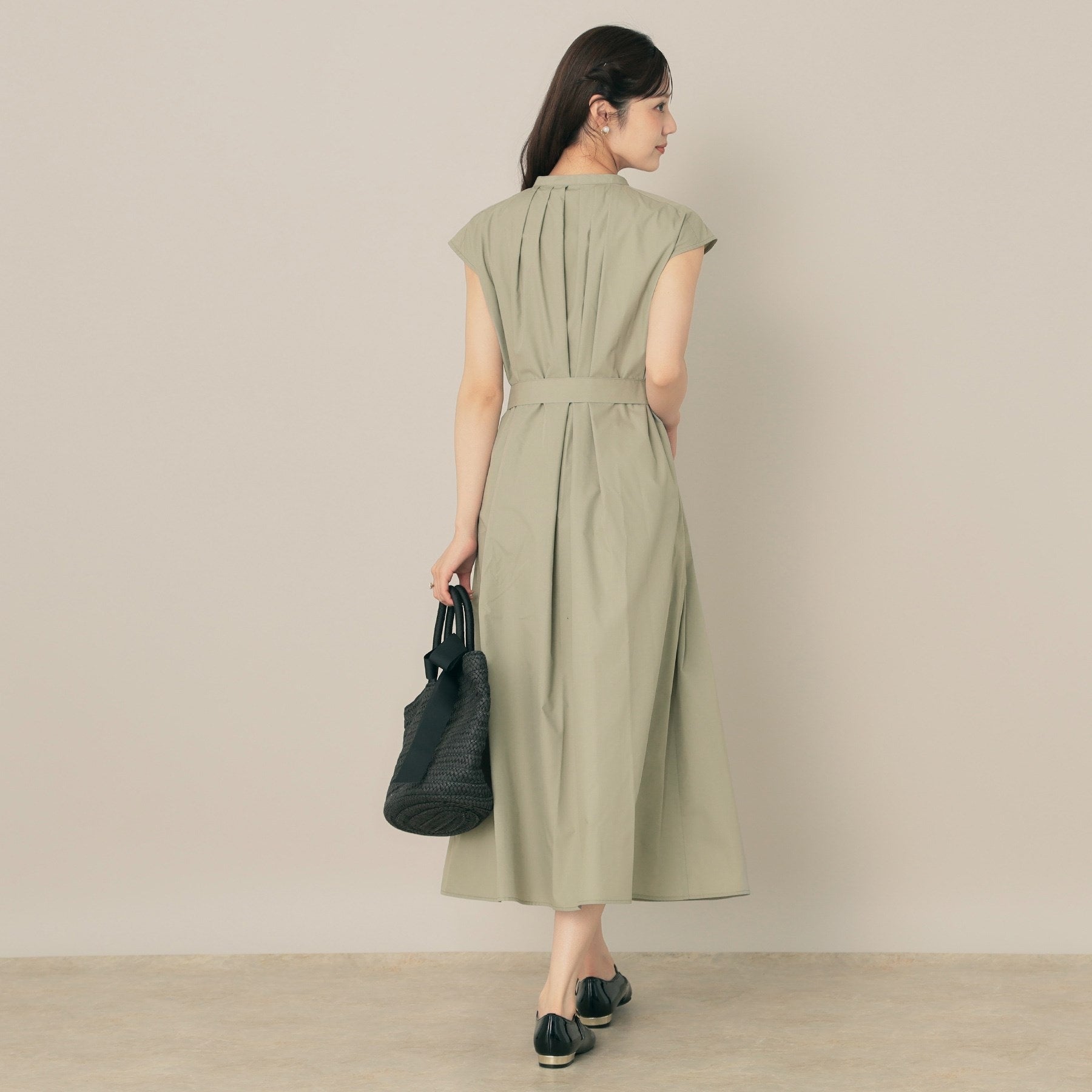 クチュール ブローチ Couture Brooch フロントタックシャツワンピース （グリーン(025)） グリーン(025)