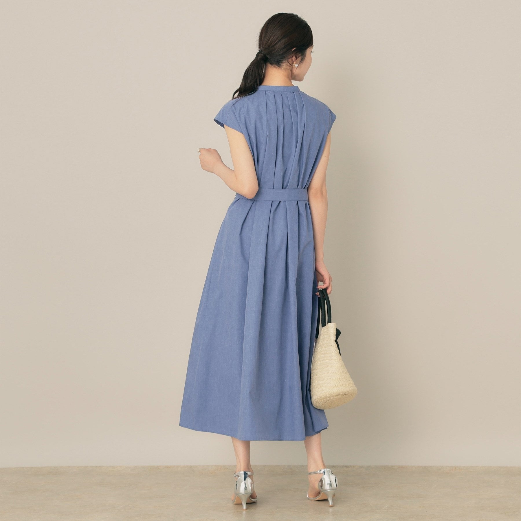 クチュール ブローチ Couture Brooch フロントタックシャツワンピース （グリーン(025)） グリーン(025)